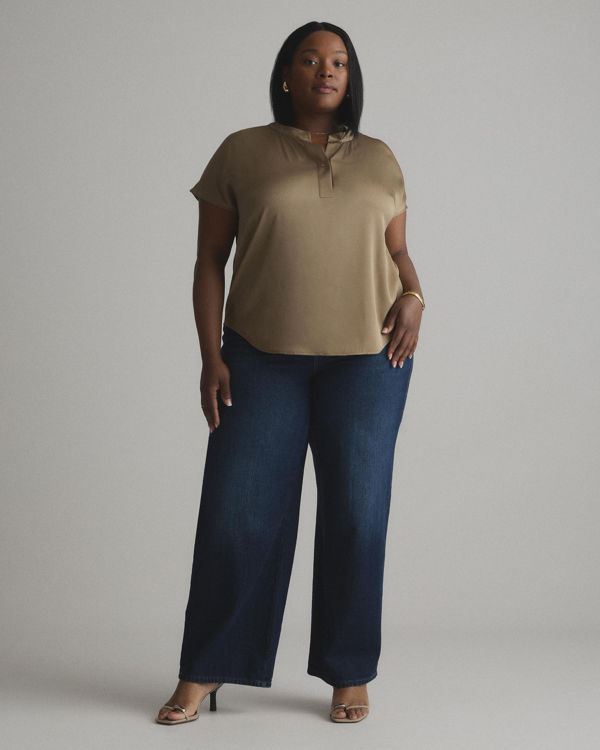 Quince | Women's Washable Stretch Silk Dolman Sleeve Blouse Mulberry Silk Product Image