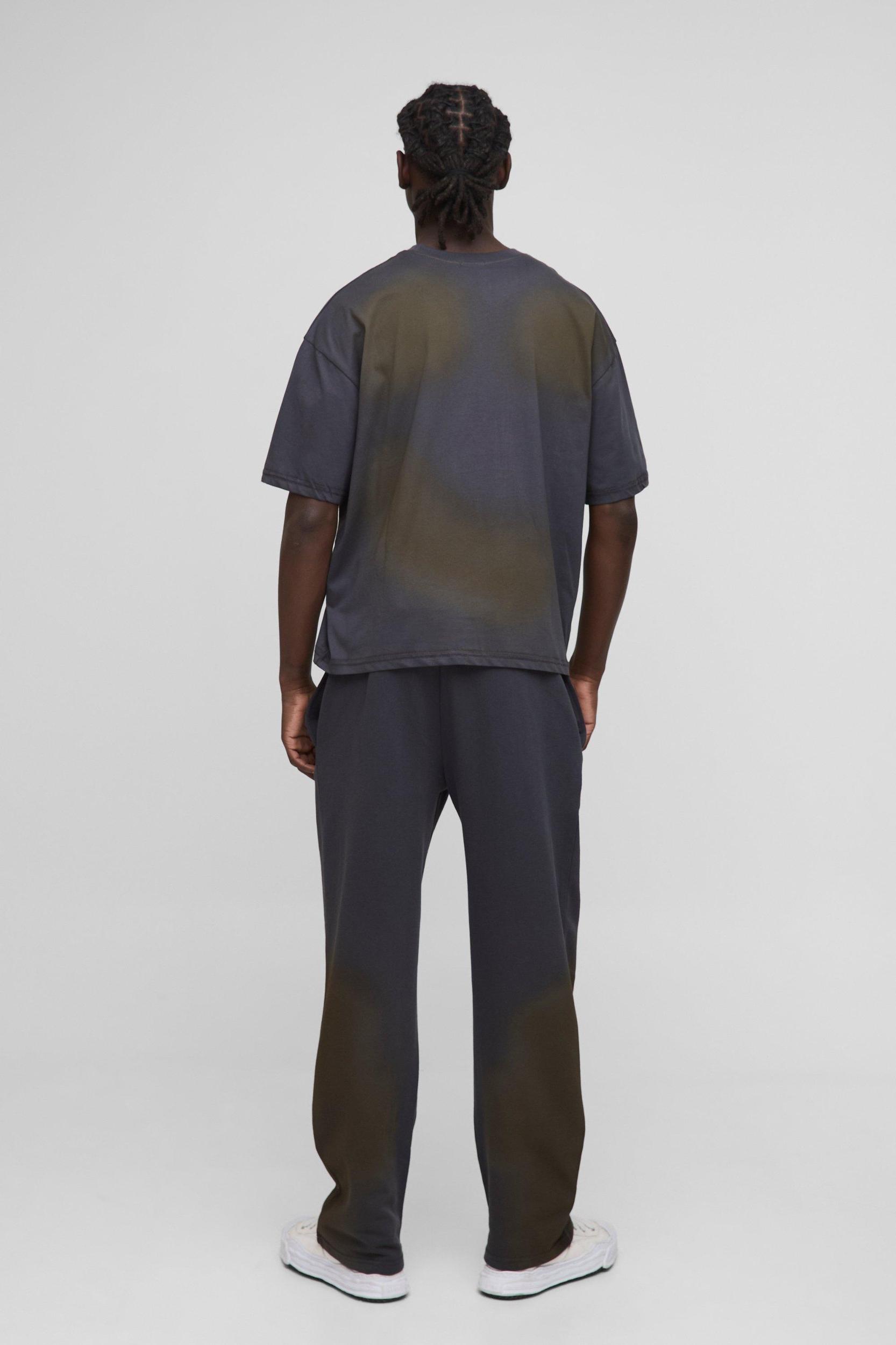 Relaxed Fit Washed Rhinestone Sweatpants | boohooMAN USA Product Image