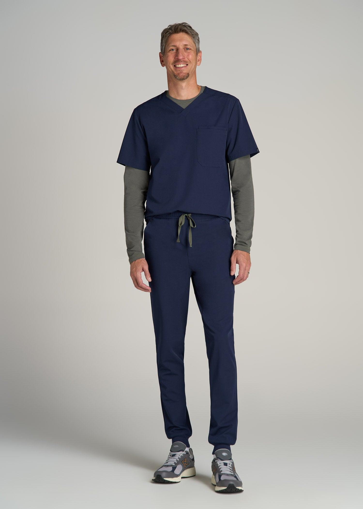 Scrub Joggers for Tall Men in Patriot Blue Product Image