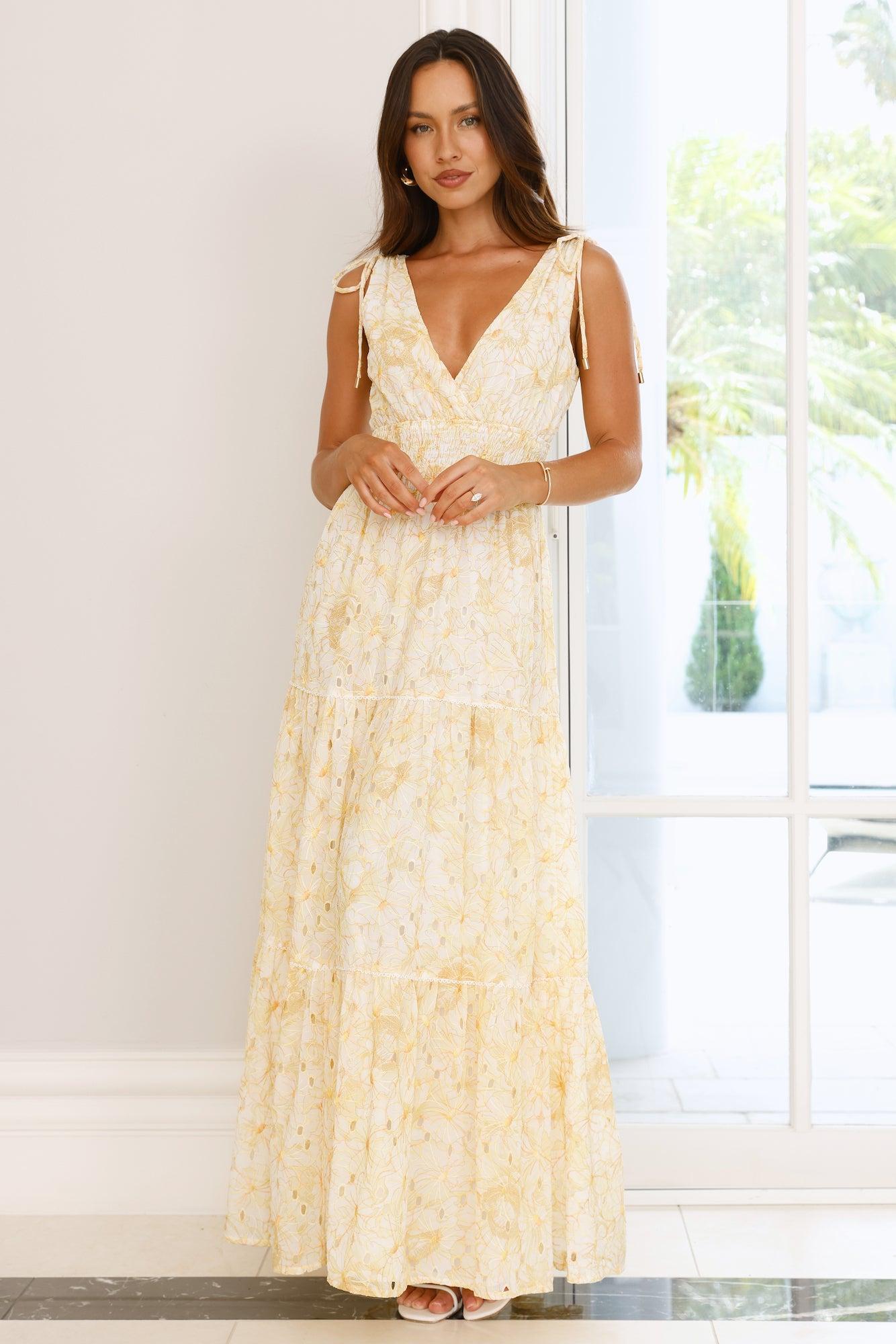 Sunshine Coast Maxi Dress Yellow Product Image