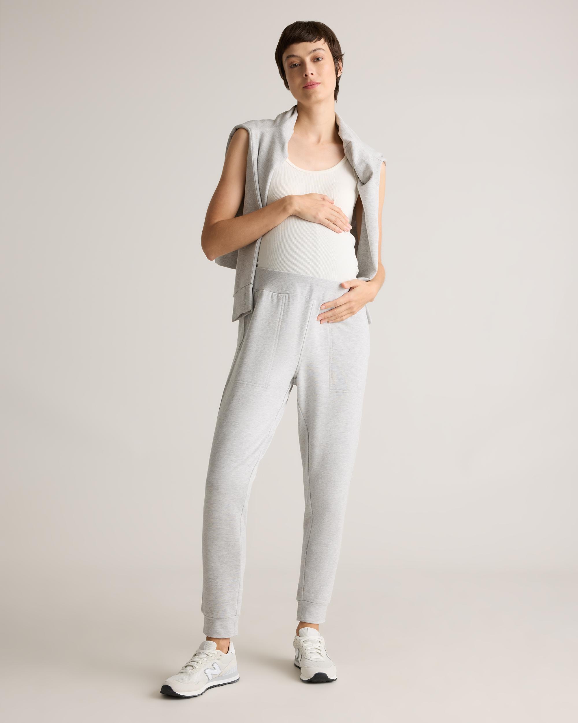 Quince | Women's SuperSoft Fleece Maternity Over Belly Joggers Lenzing Modal Product Image