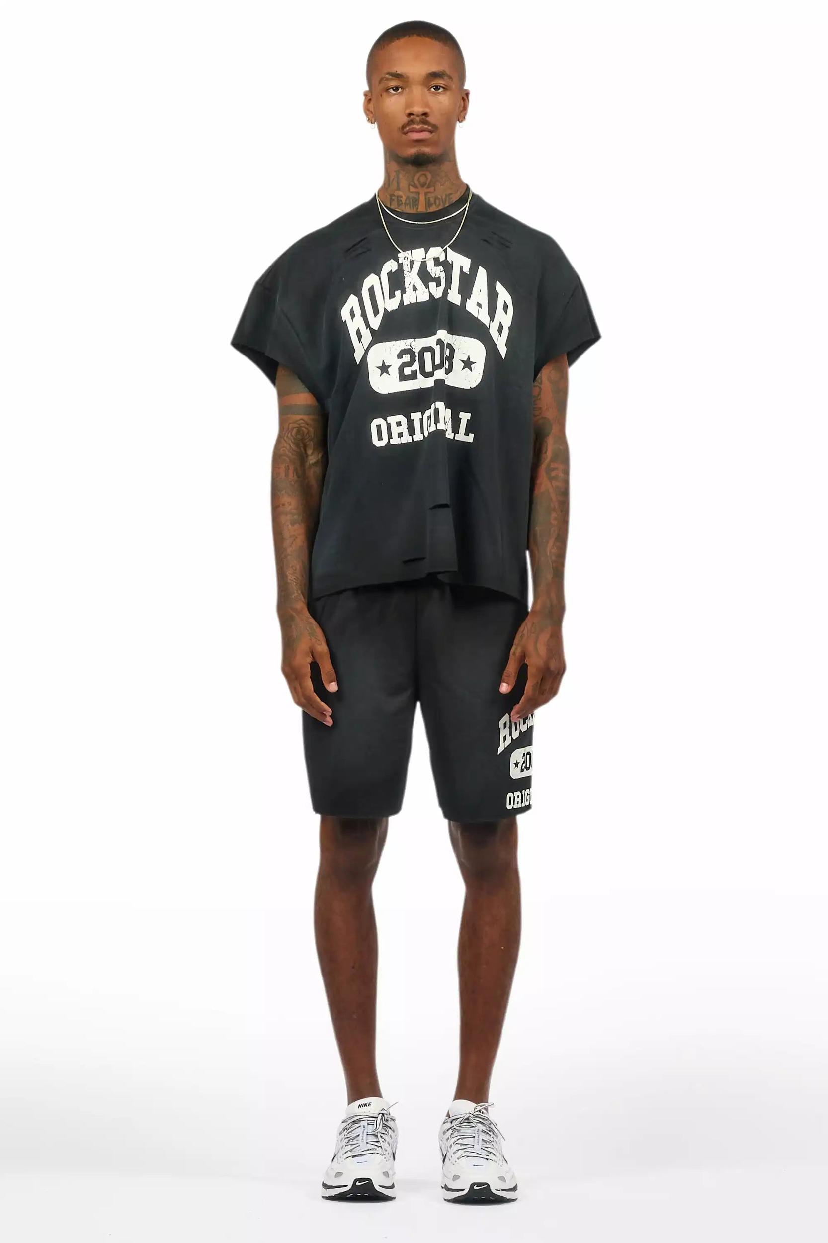 Uppercut Black T-Shirt/Short Set Male Product Image