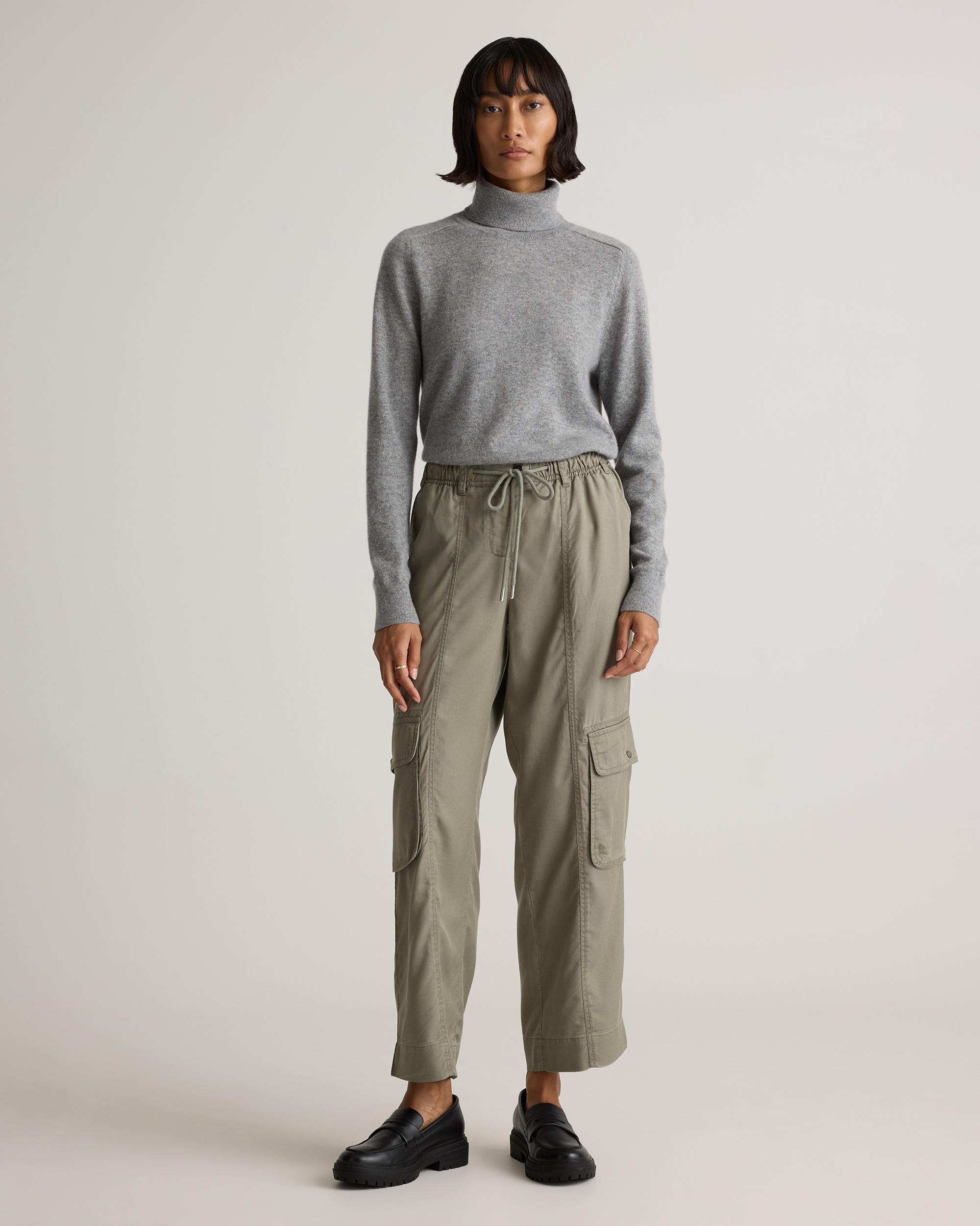 Quince | Women's Vintage Wash Tencel Drawstring Cargo Pants Product Image