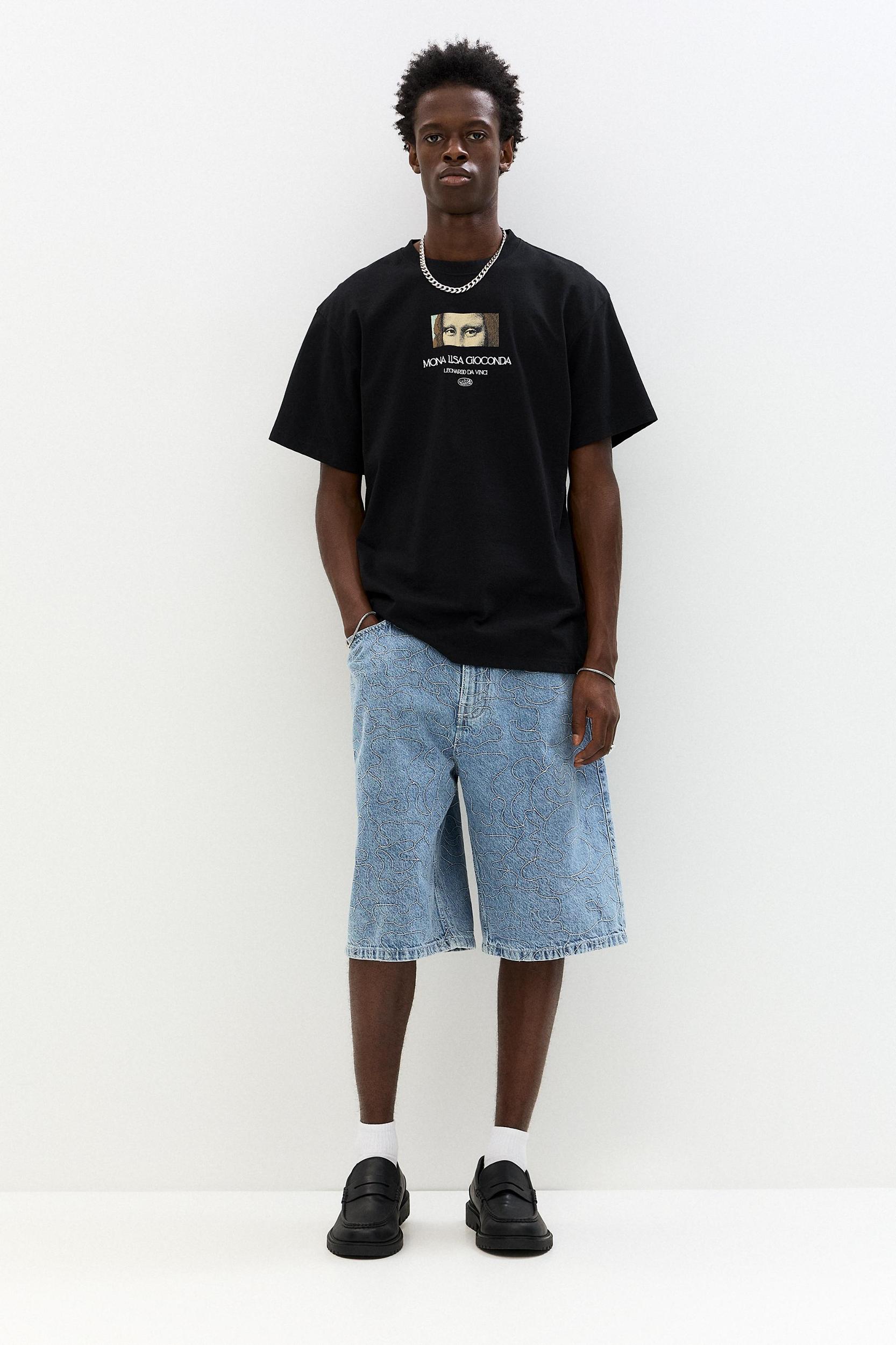 Black La Gioconda T-shirt Product Image