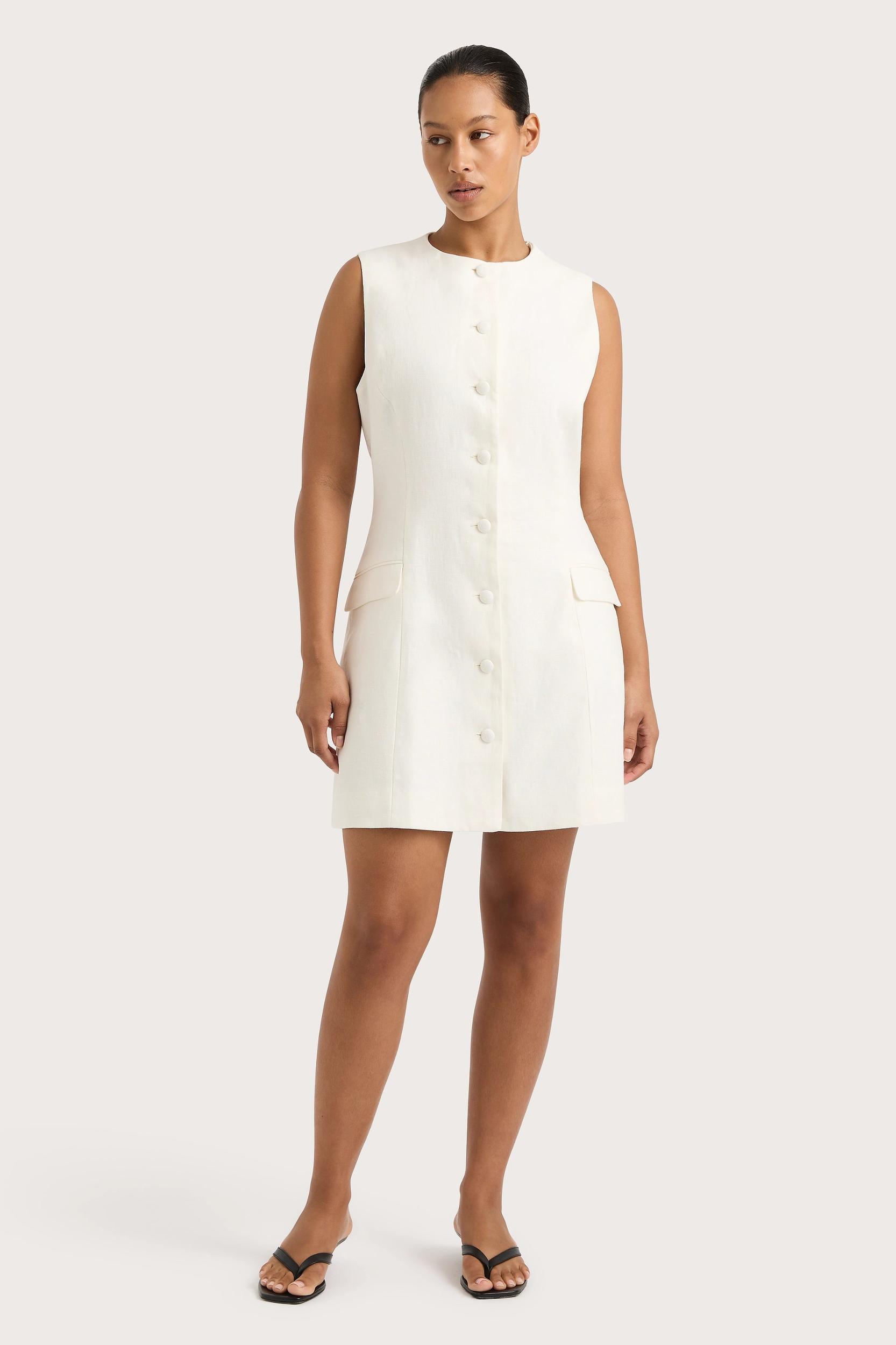 Jane Mini Dress White - Final Sale Product Image