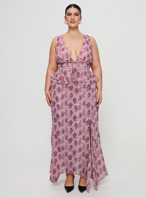 Nikolise Maxi Skirt Purple Curve Product Image