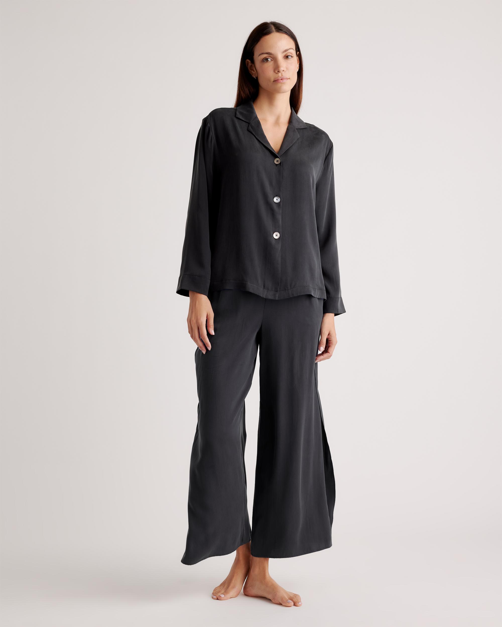 Quince | Women's Pajama Long Sleeve Top Size XS, Mulberry Silk Product Image