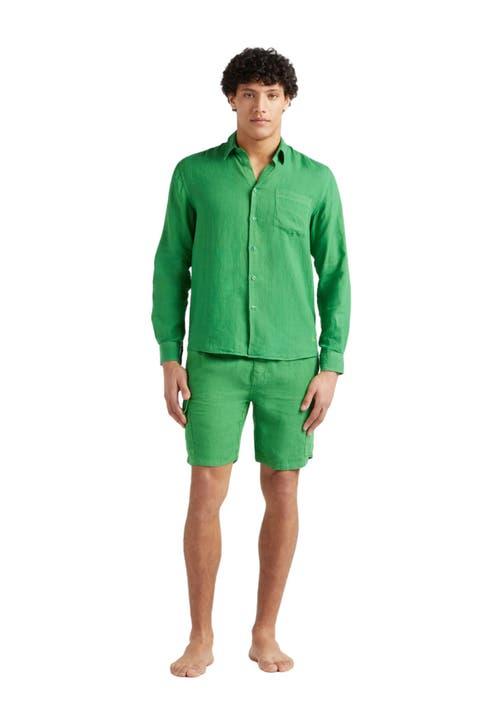 Vilebrequin Men's Solid Linen Shirt Product Image