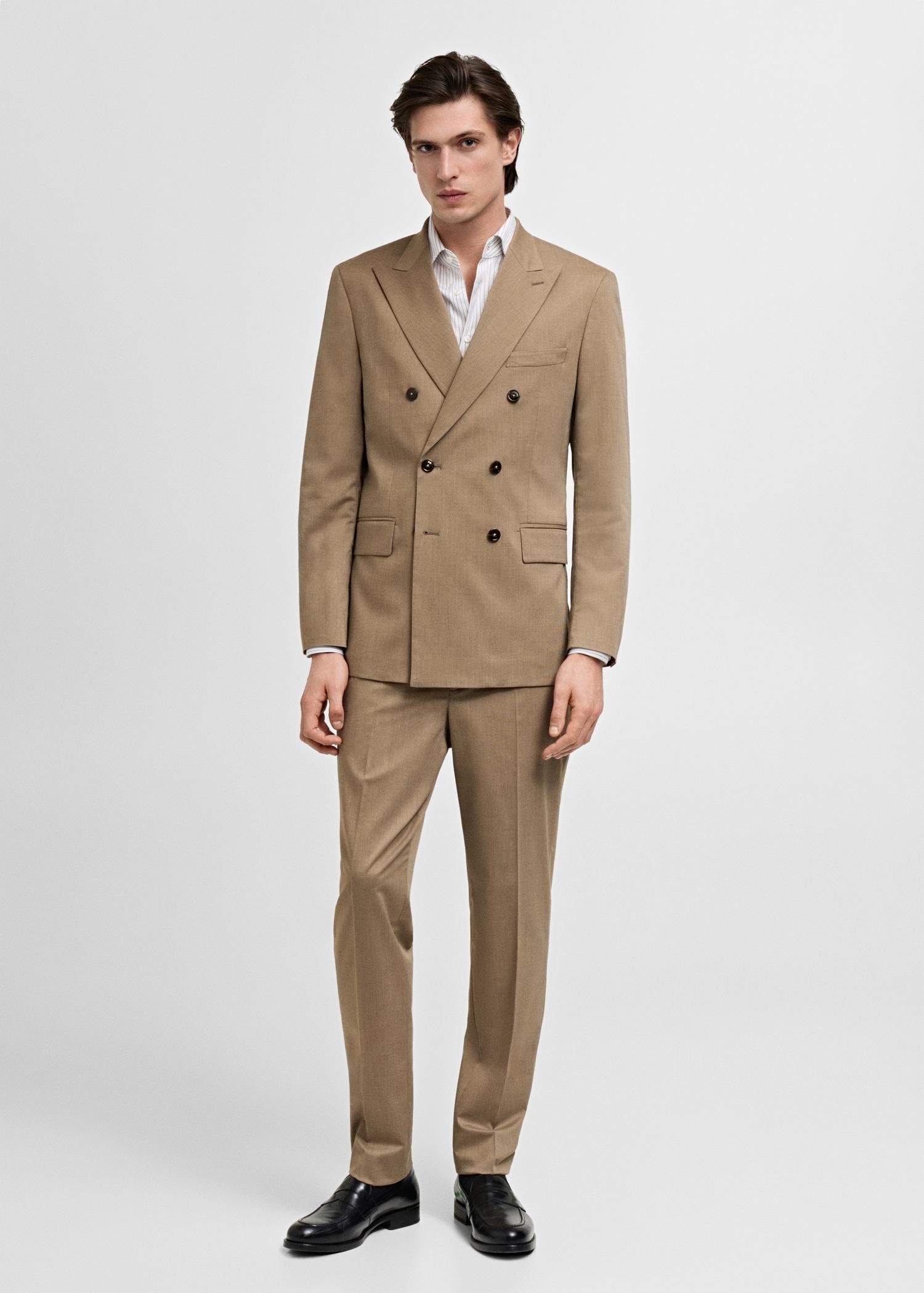 Monaco slim-fit suit pants - Men | MANGO USA Product Image