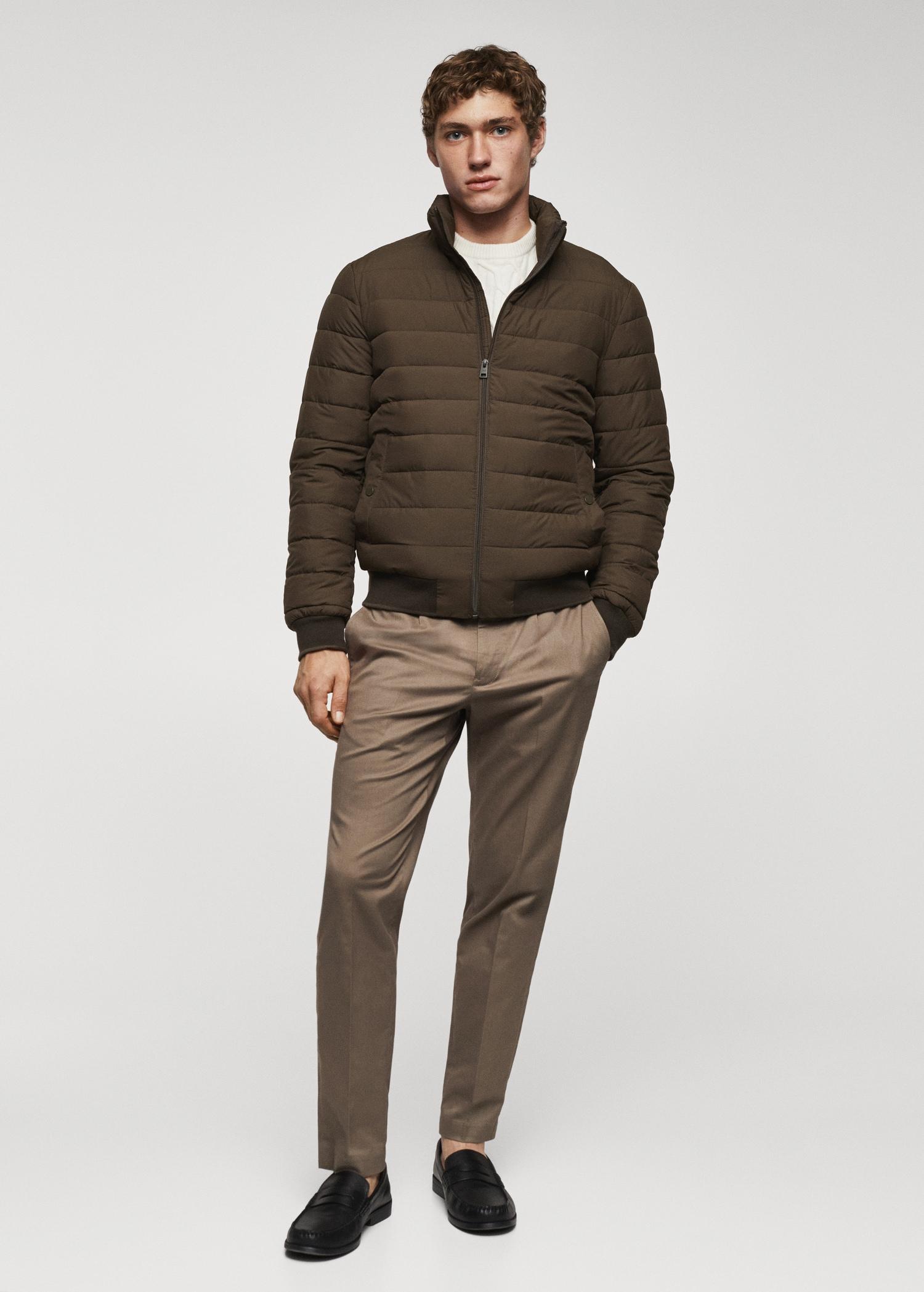 Ultra-lightweight water-repellent quilted anorak - Men | MANGO USA Product Image