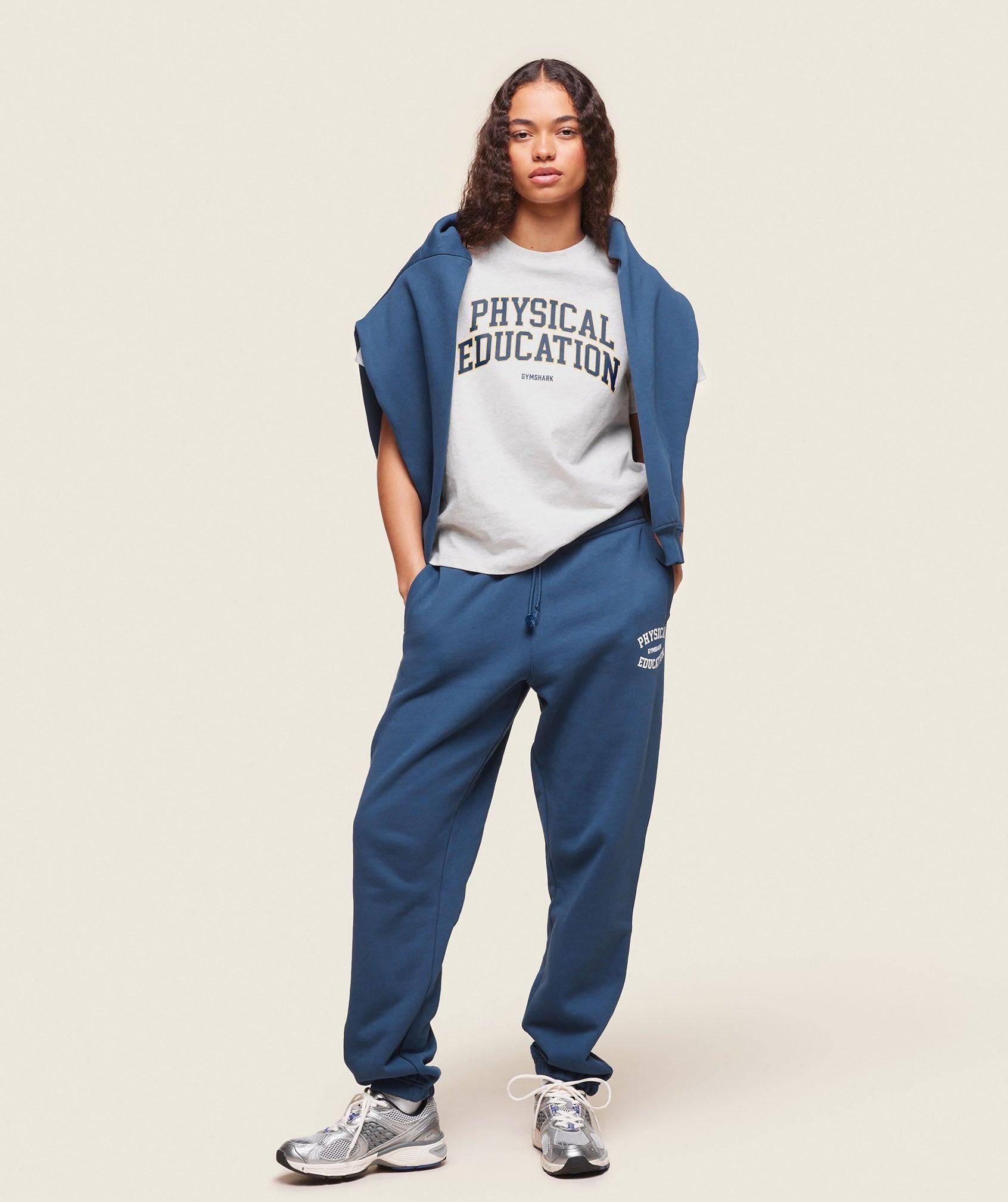 Gymshark Phys Ed T-Shirt - Light Grey Marl Female Product Image