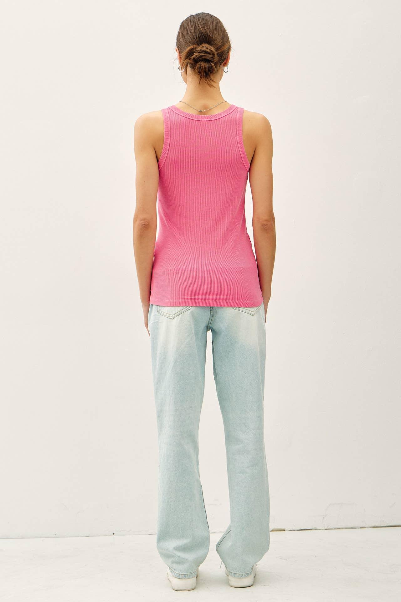 UB BASICS: SPRING BREEZE RIBBED TANK Product Image