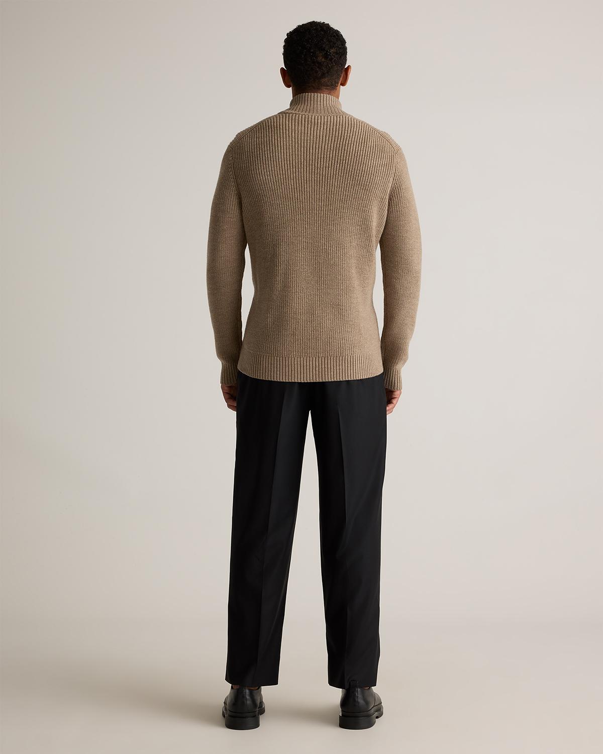 Quince | Men's Australian Merino Wool Full Zip Sweater Product Image