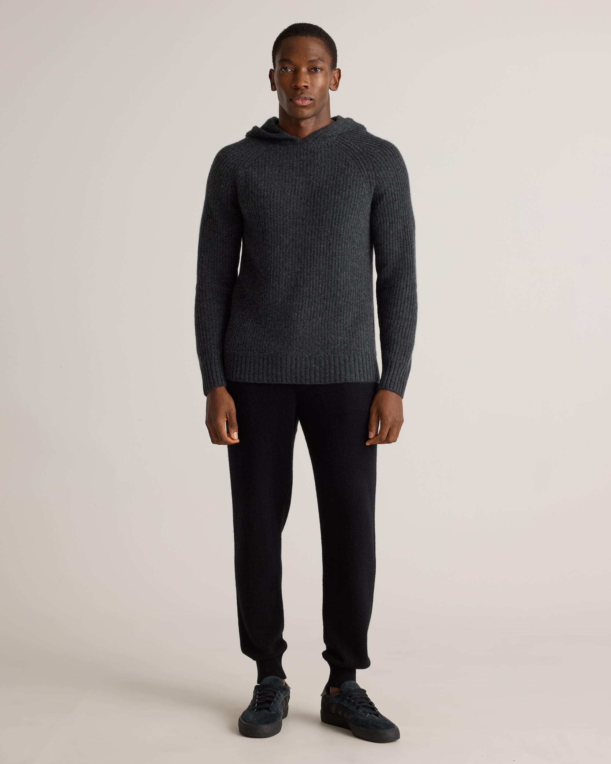 Quince | Men's Mongolian Cashmere Fisherman Pullover Hoodie Product Image