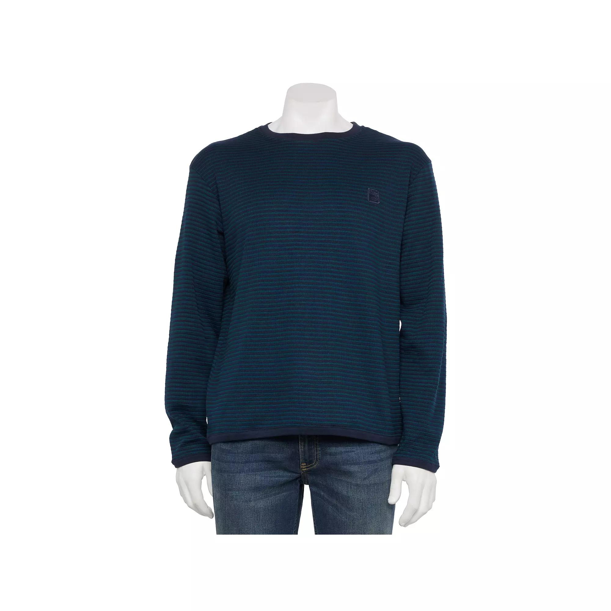 Men's Laguna Long Sleeve Waffle Knit Tee, Size: Large, Blue Product Image