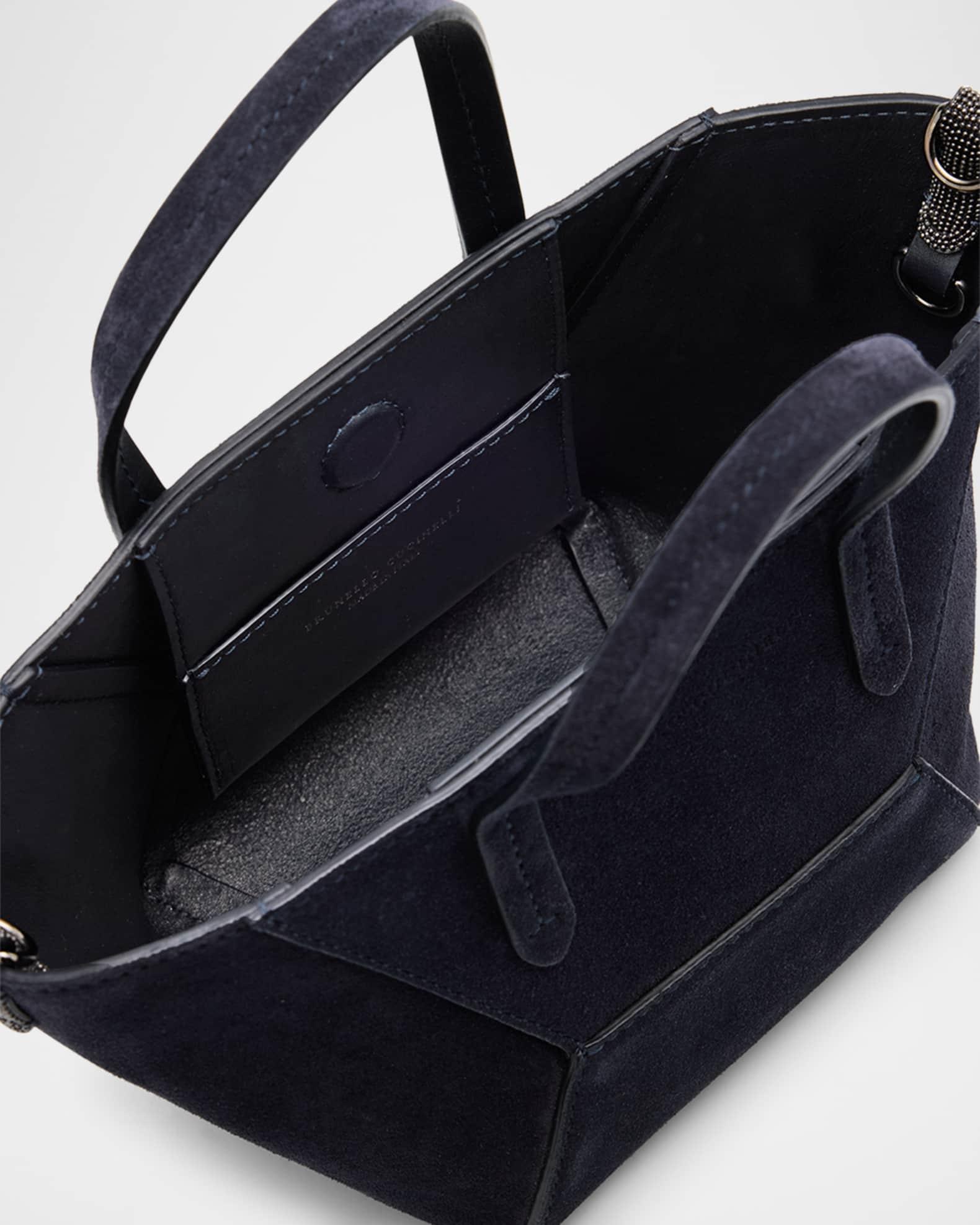 Duo Mini Suede Shopper Tote Bag  Product Image