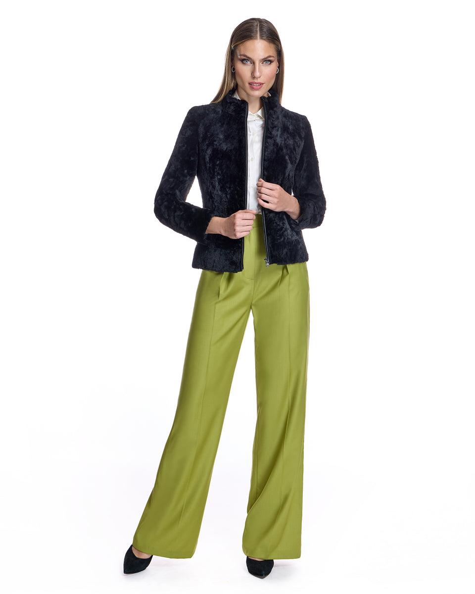 Fitted Shearling Jacket Product Image