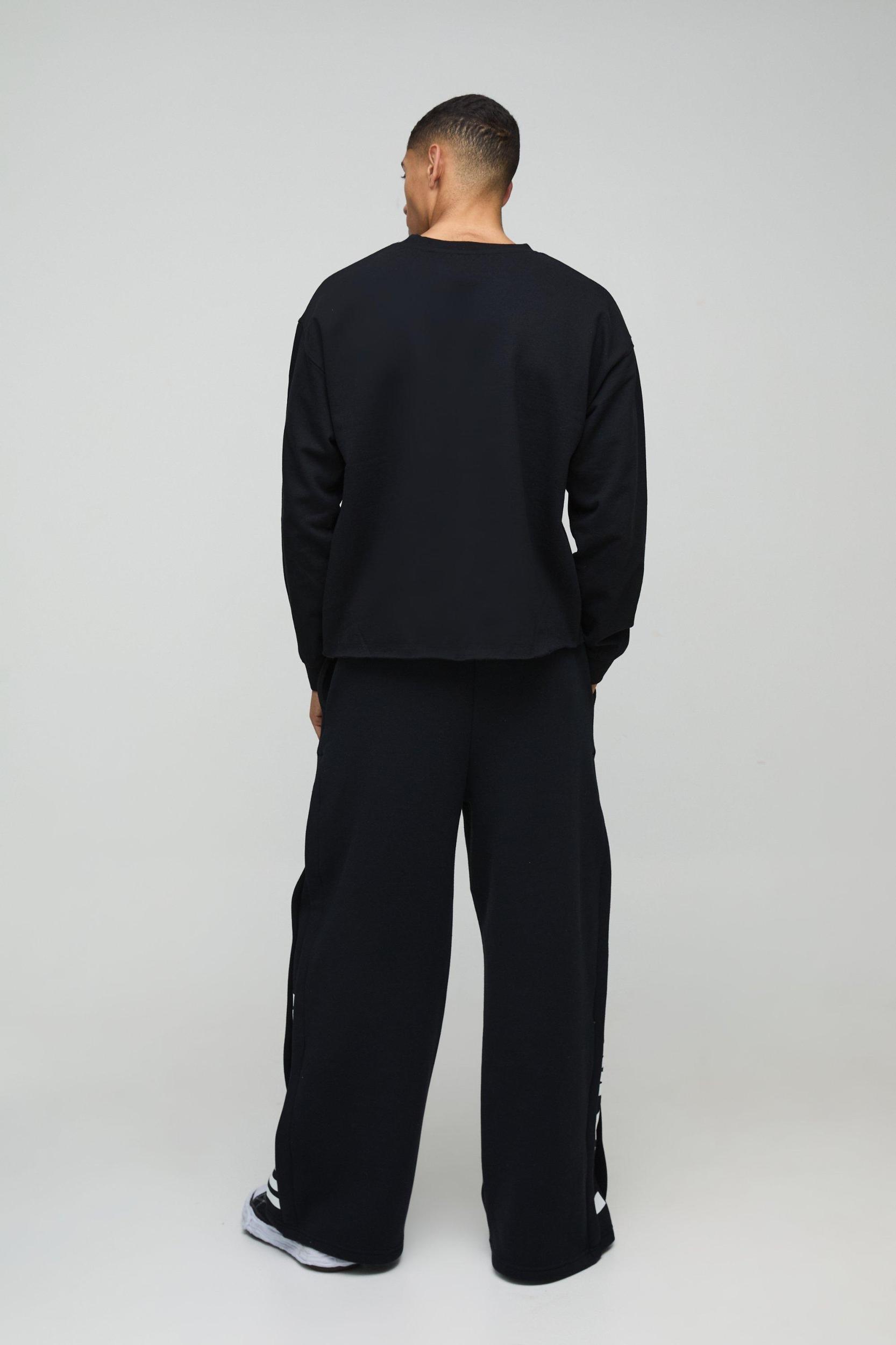 Oversized Prince Raw Hem License Print Sweatshirt | boohooMAN USA Product Image