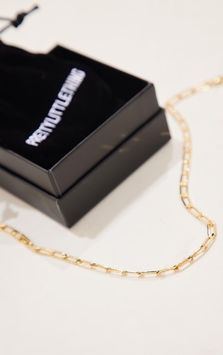 Real Gold Plated Long Link Necklace Product Image