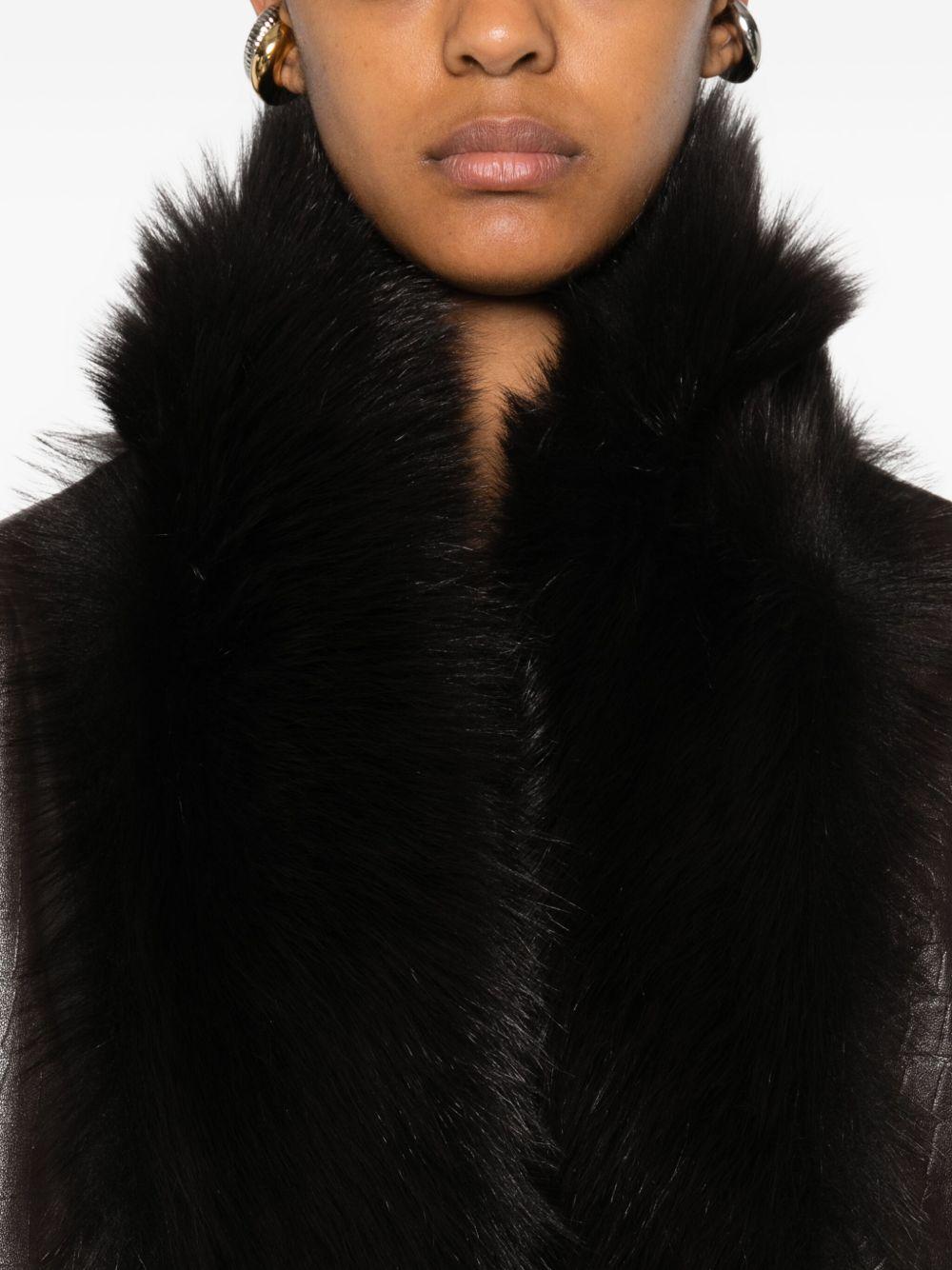 Sabine fur-trimmed coat Product Image