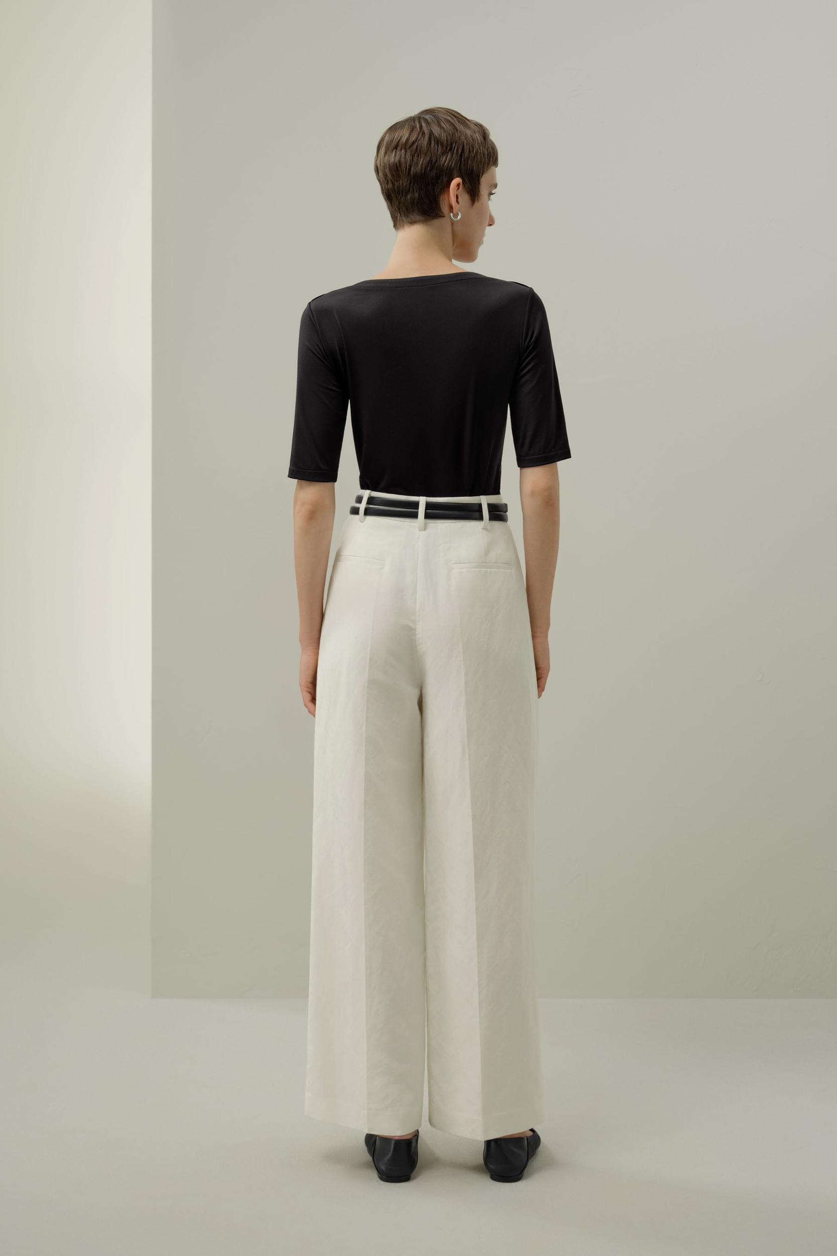 Silk Breeze Jersey Stretch Boatneck Top Product Image