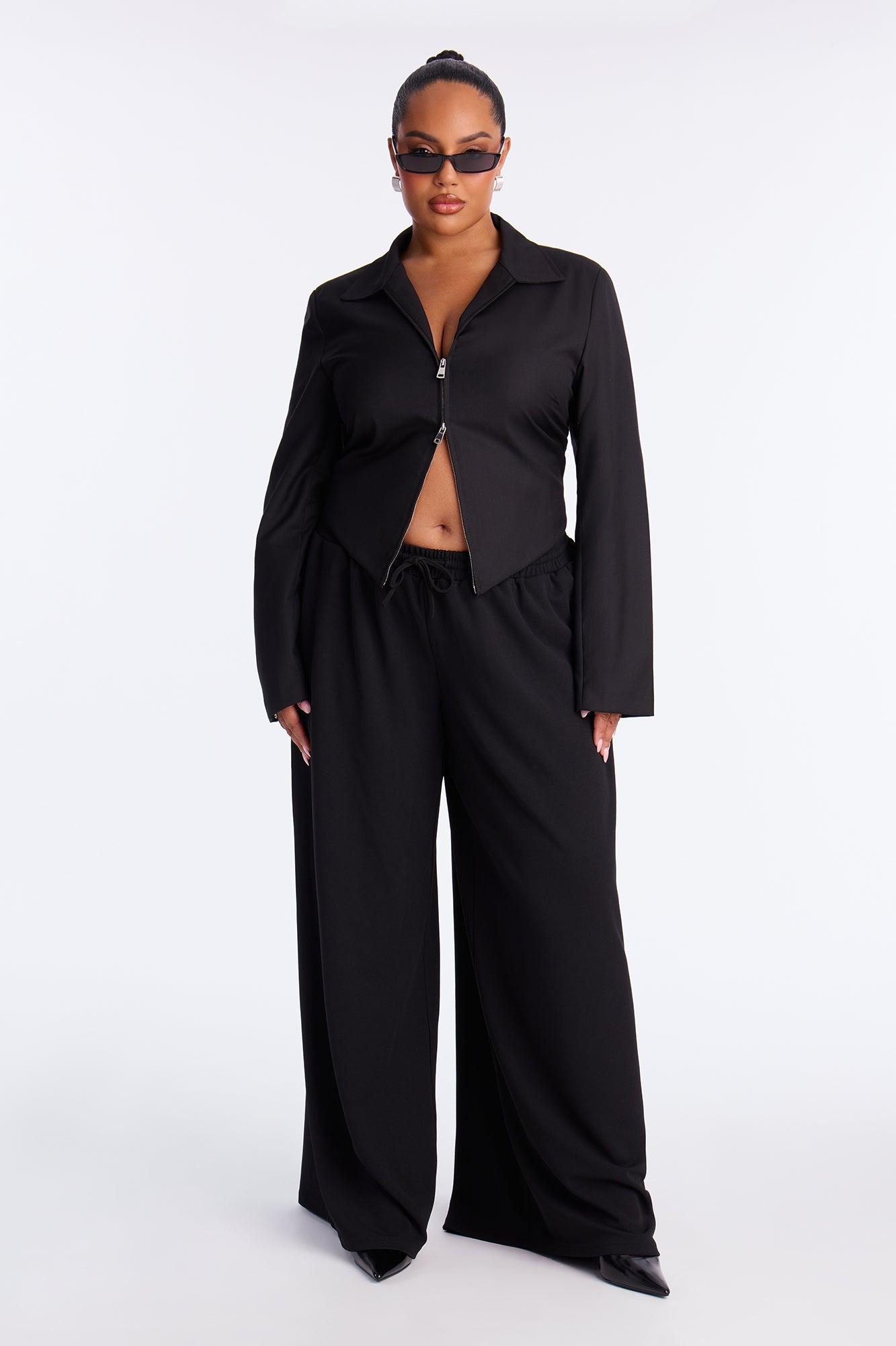 Something Settle Shoulder Pad Corset Top - Black Female Product Image