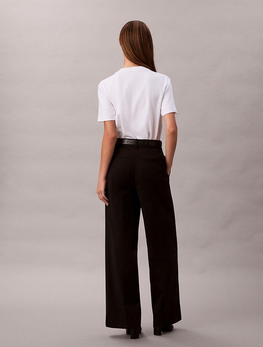 Wide Leg Chino Pants Product Image