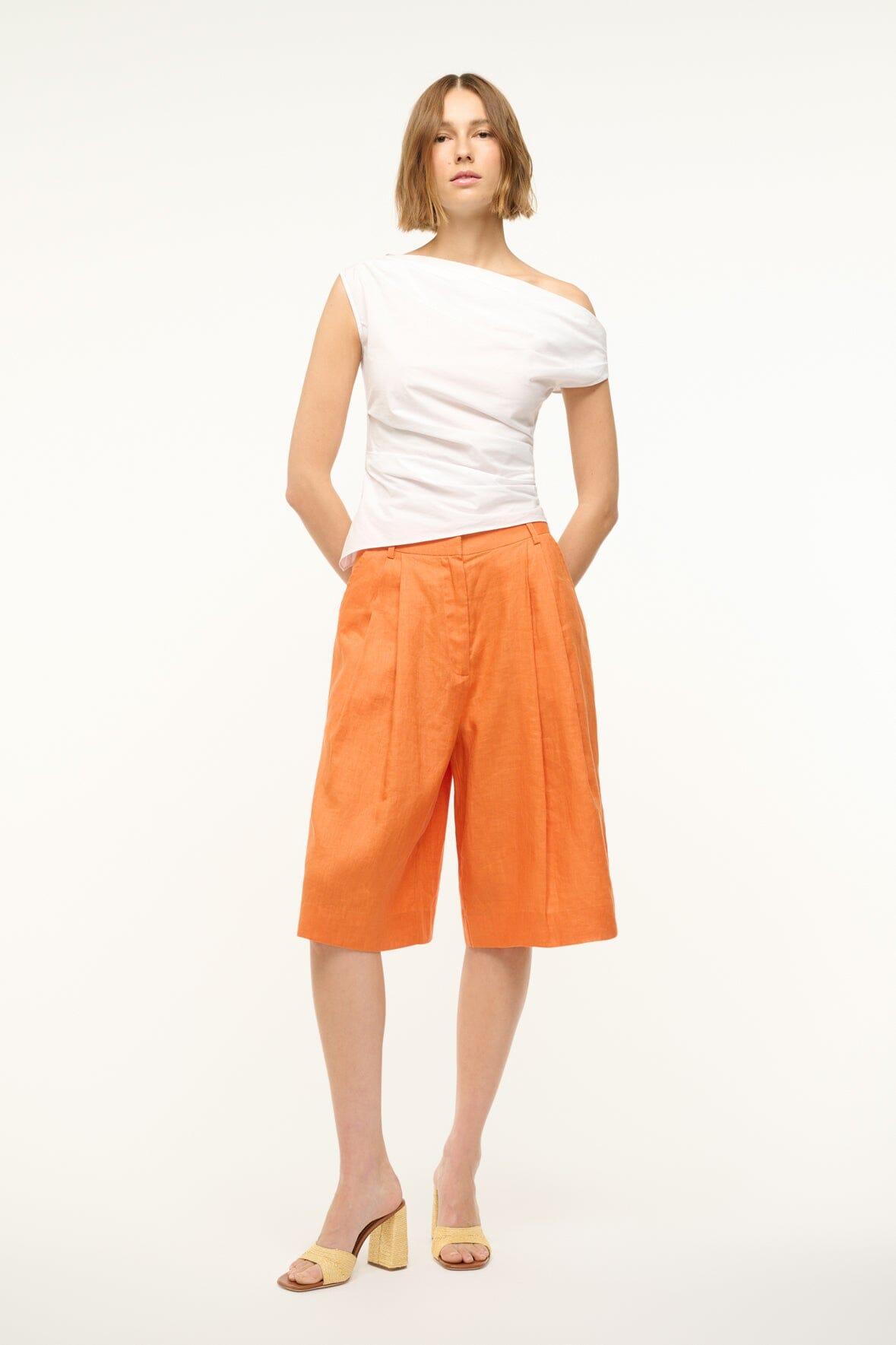 CRUZ BERMUDA LINEN SHORT | APRICOT Product Image