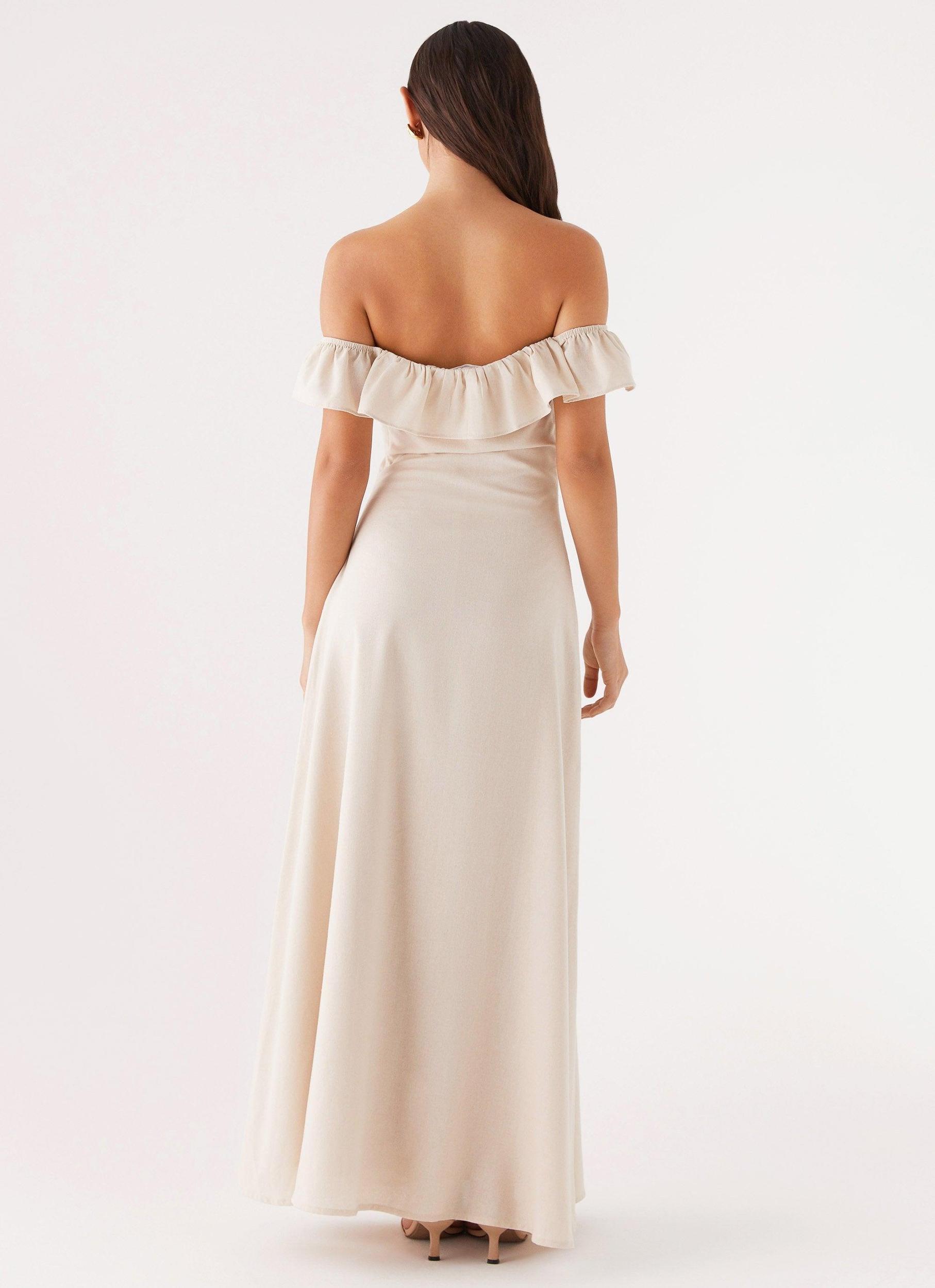 Amarosa Linen Maxi Dress - Natural Product Image