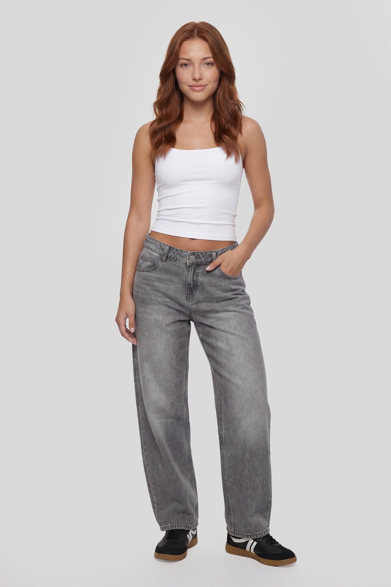Low Rise Barrel Jean Female Product Image