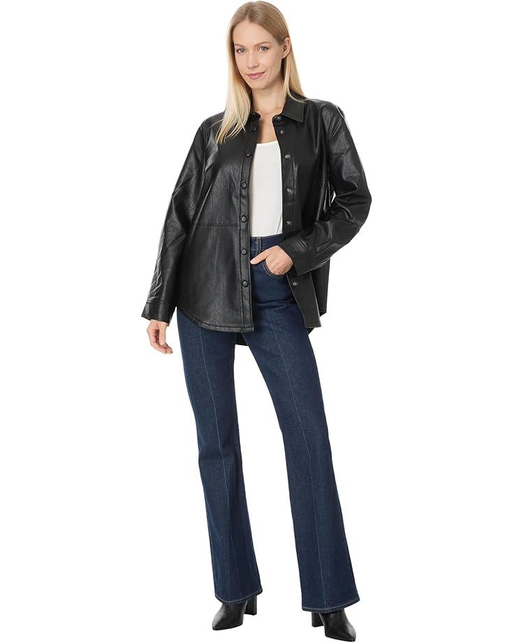 Vegan Leather Moto Jacket Product Image