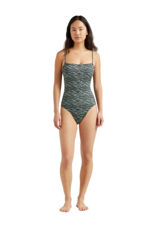Vilebrequin Women's Pearl Jersey Bustier One-Piece Swimsuit in Noir at Nordstrom, Size Small Product Image