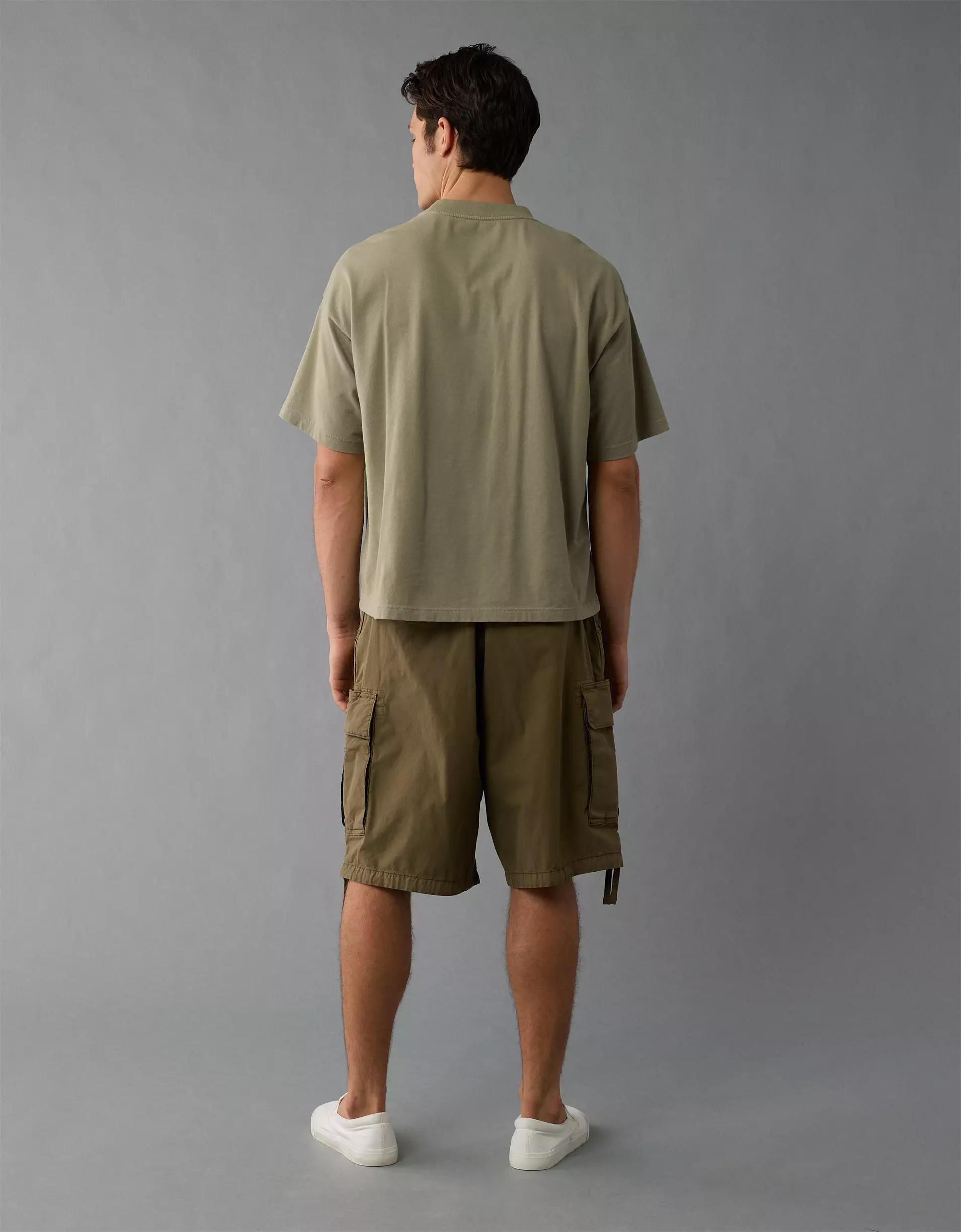 AE Laidback Luxe Heavyweight Oversized Logo Graphic T-Shirt Product Image