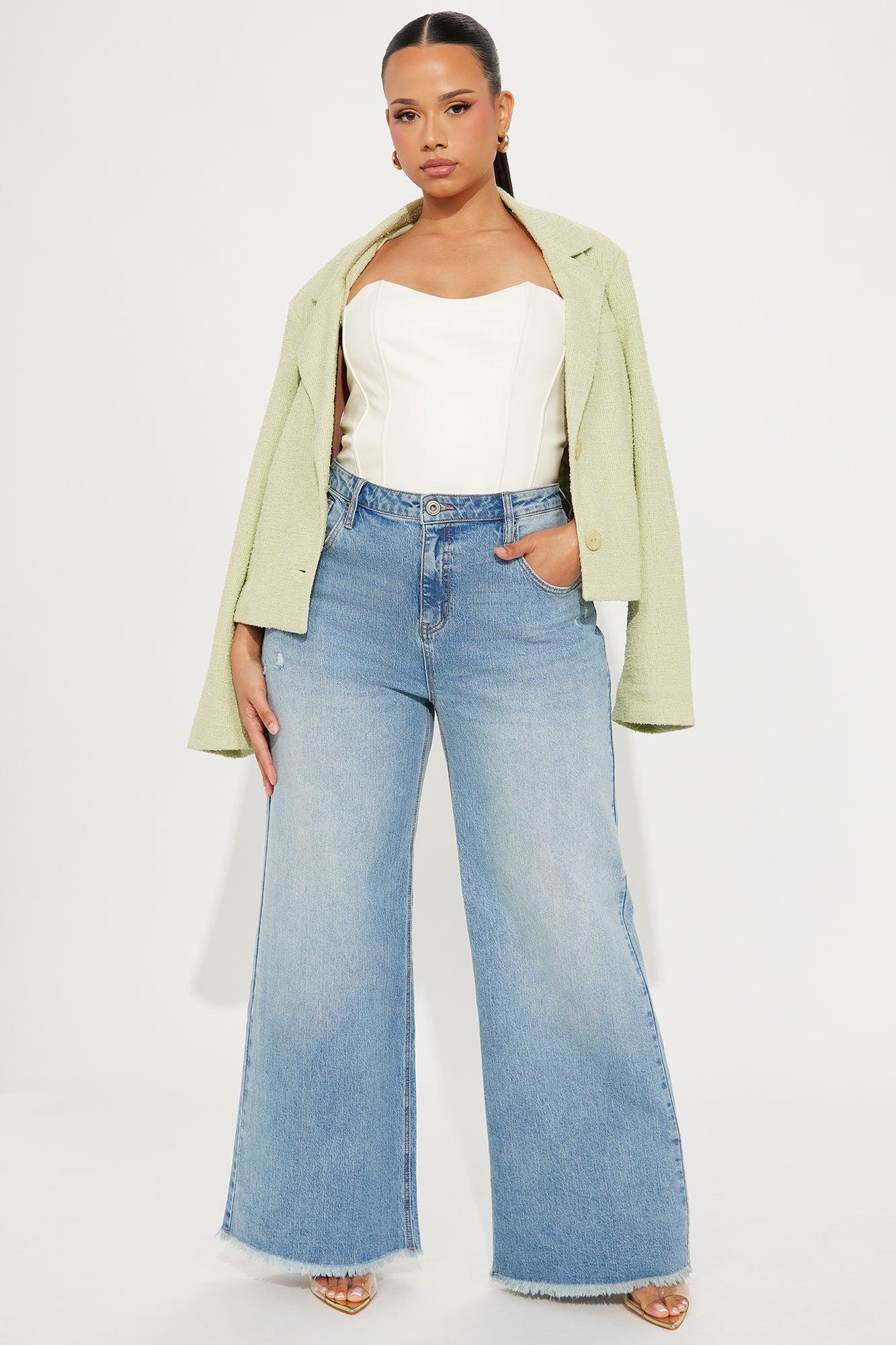 For What It's Worth Wide Leg Jean - Vintage Wash Product Image