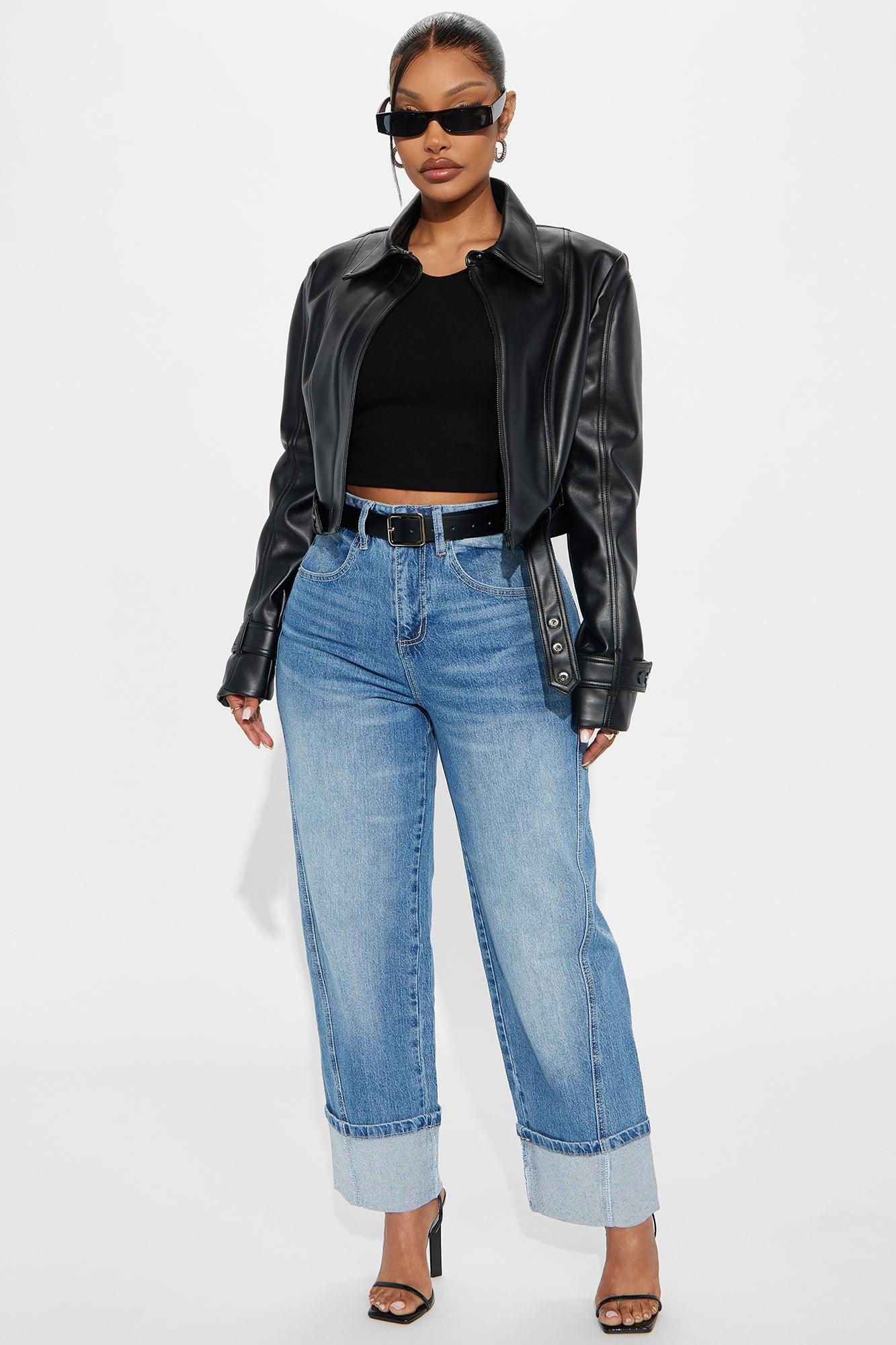 Straight To Heart Barrel Leg Denim Jeans - Light Wash Female Product Image