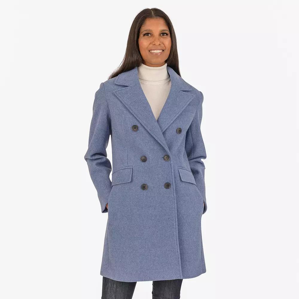 Women's Fleet Street Faux Wool Melange Coat,  Product Image