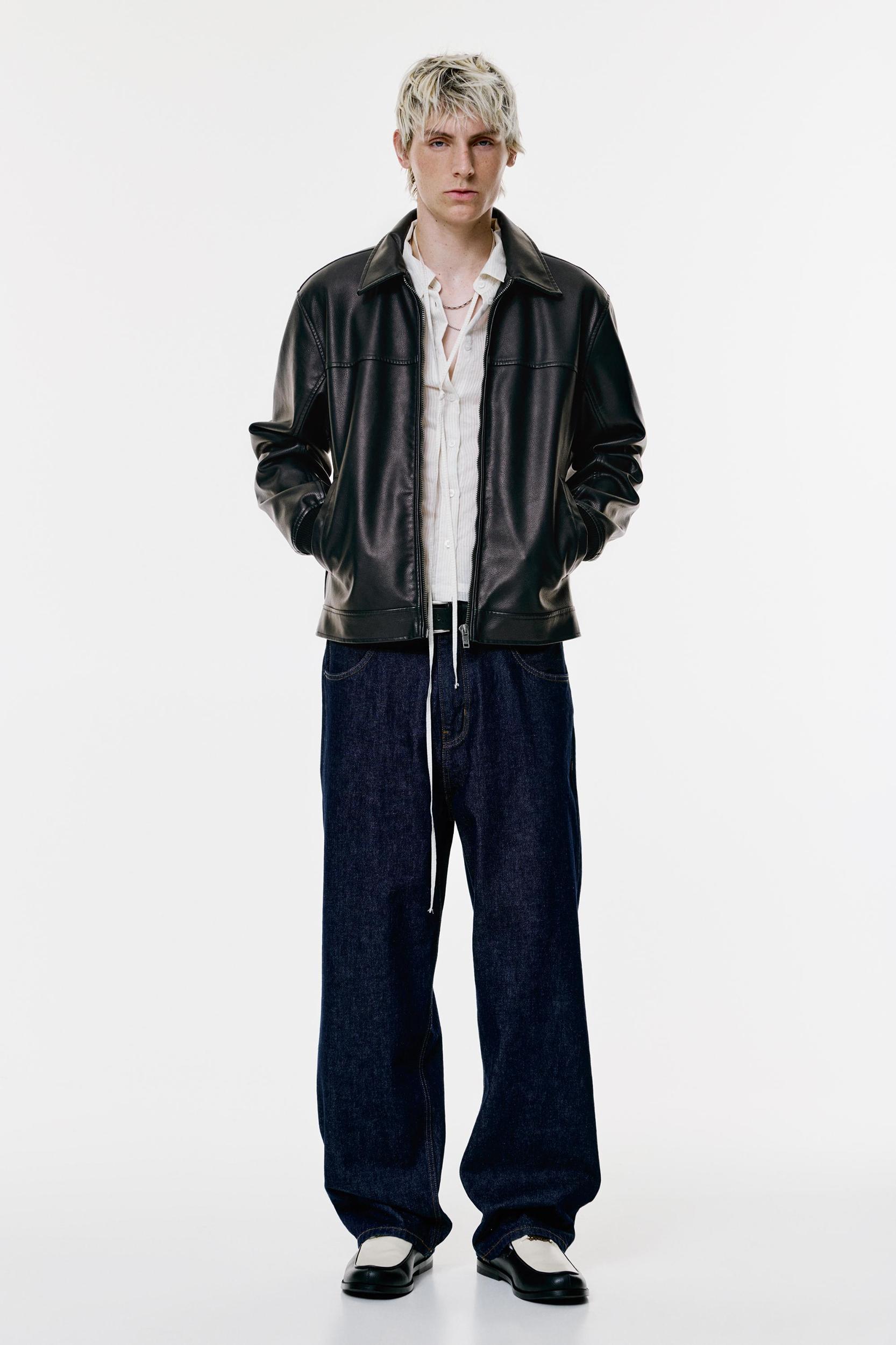 Leather effect jacket Product Image