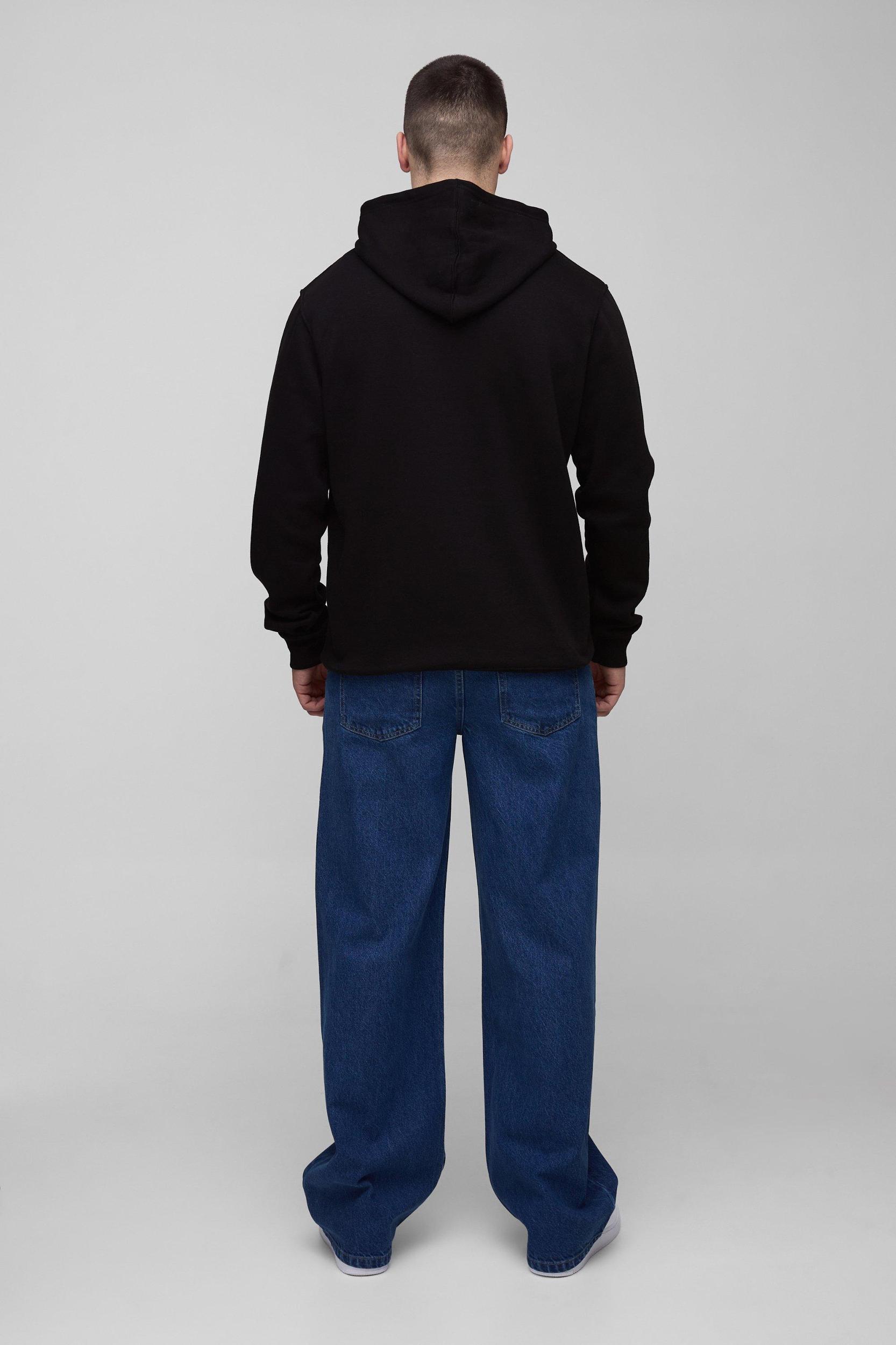 Tall Oversized Nirvana License Print Hoodie | boohooMAN USA Product Image