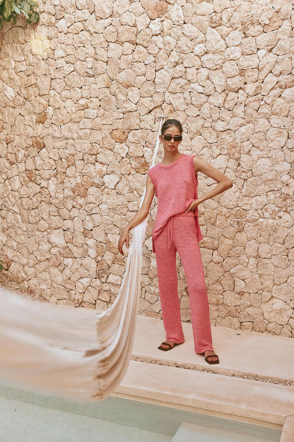 Louka Pants - Rose Product Image