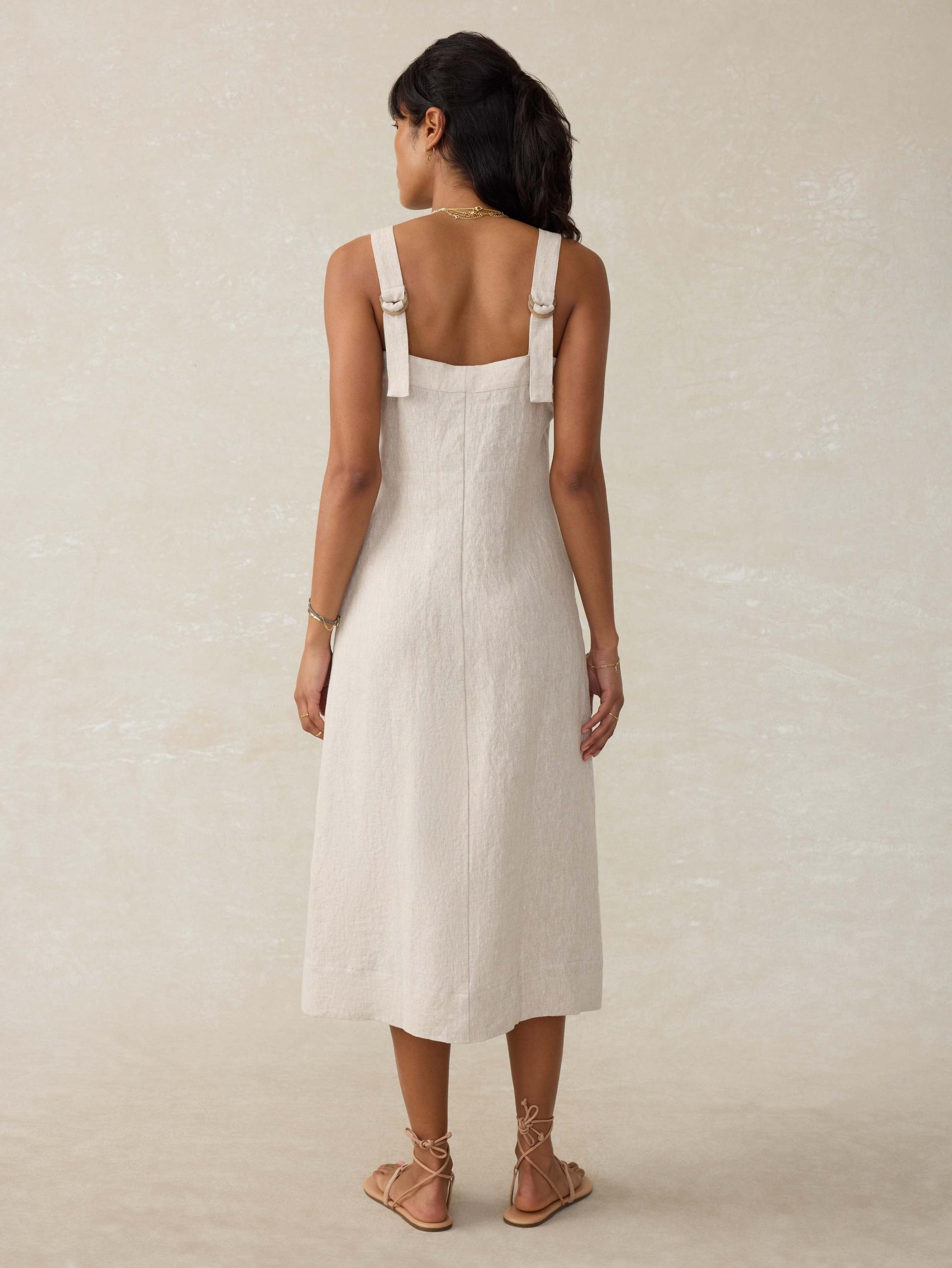 Linen Aurora Dress - Flax Female Product Image