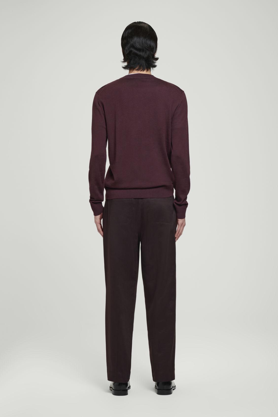 SLIM MERINO WOOL CREW-NECK SWEATER Product Image