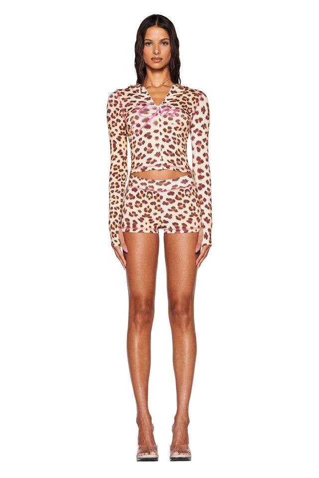 BLARE SHORT - NEUTRAL : LEOPARD : WILD CARD Product Image