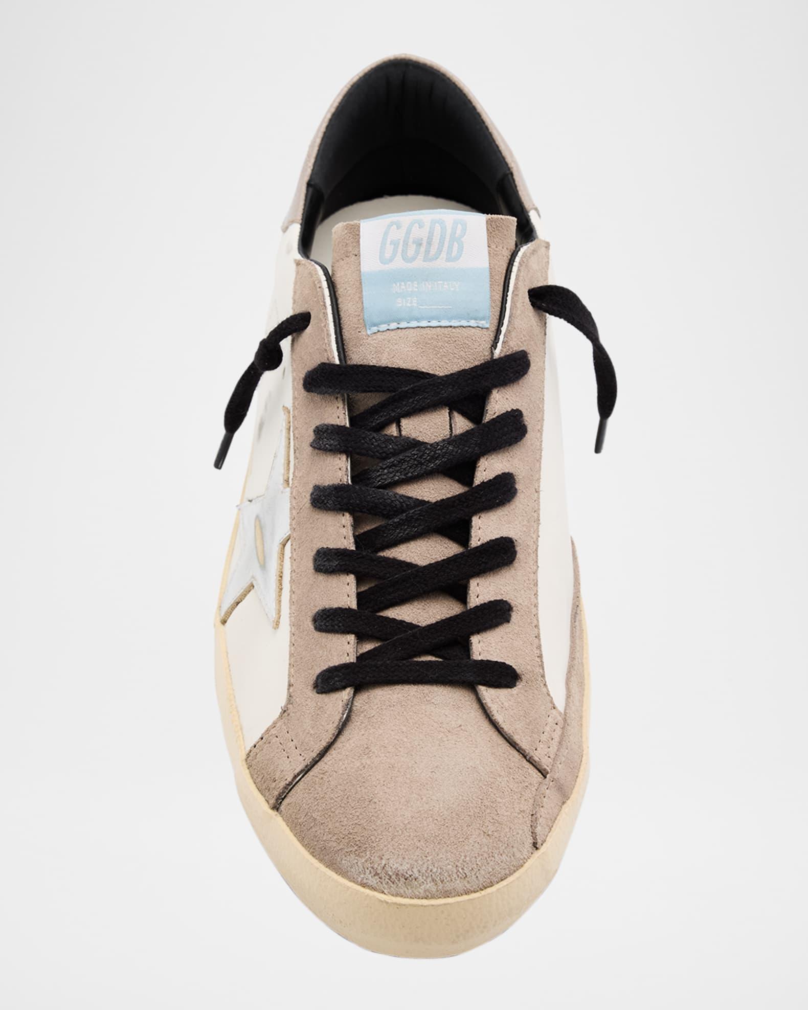 Men's Super-Star Leather and Suede Low-Top Sneakers Product Image