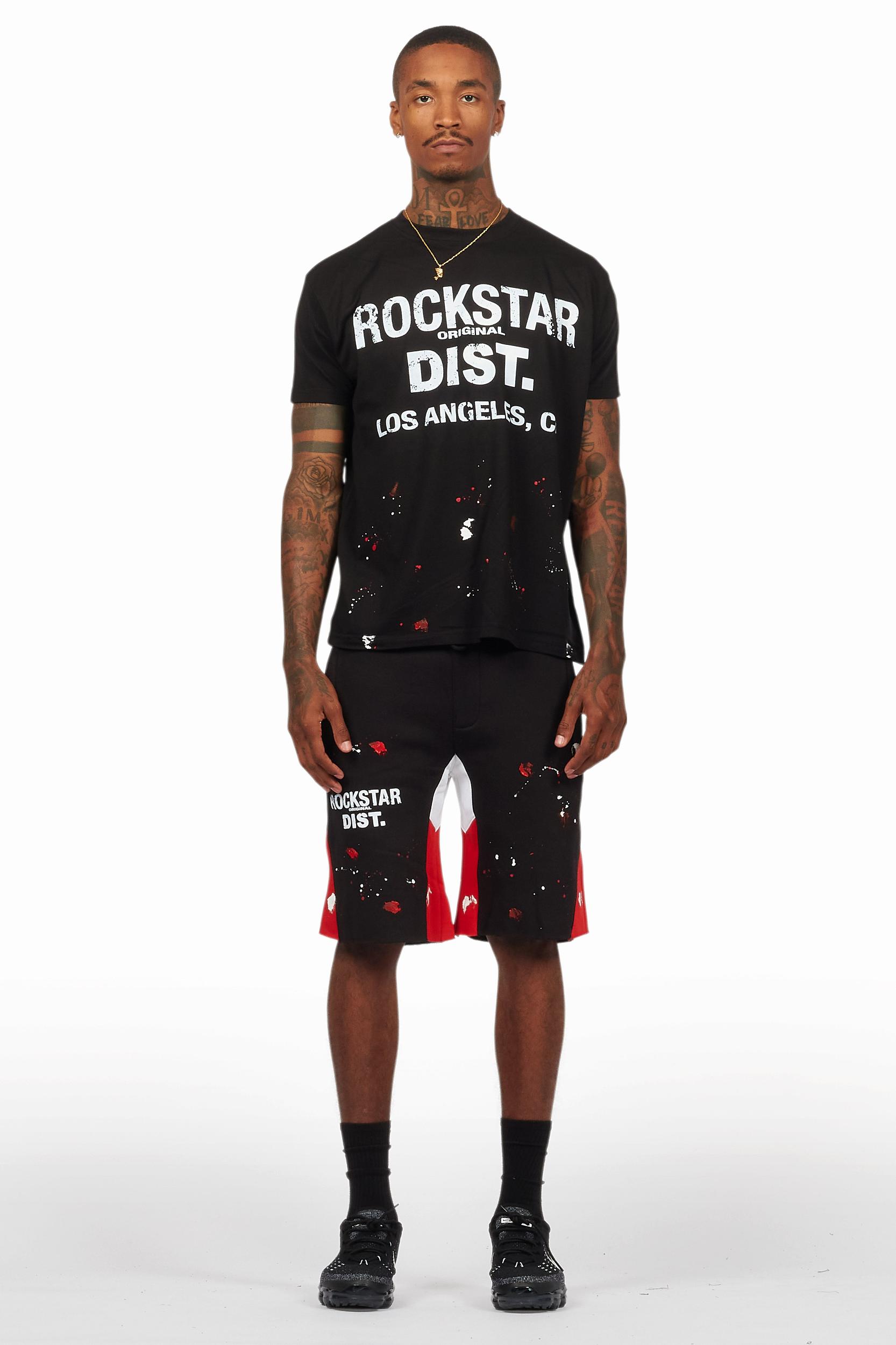 Scottie Black Painter T-Shirt/Short Set Male Product Image