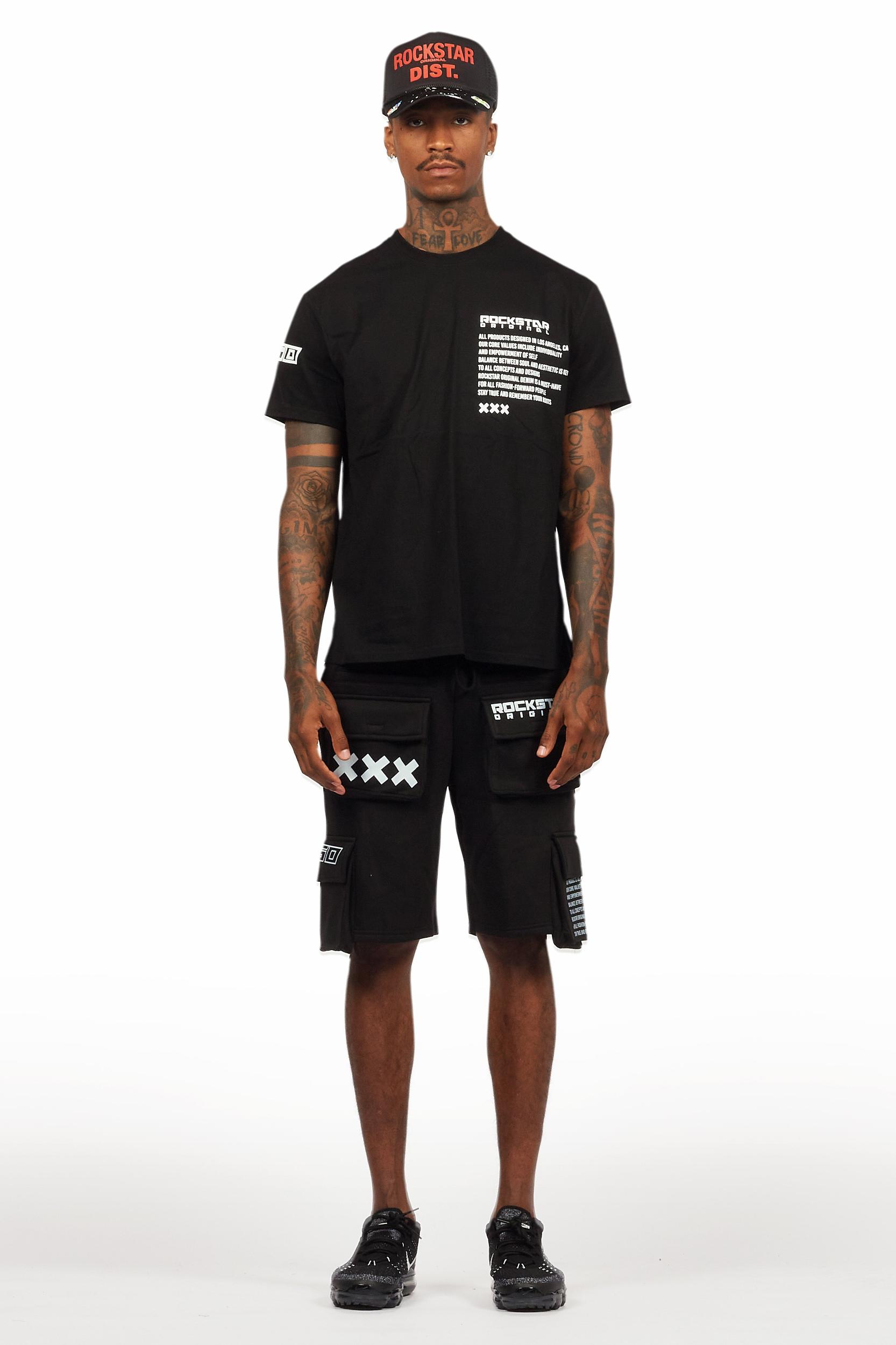 Jash Black/White Short Set Male Product Image