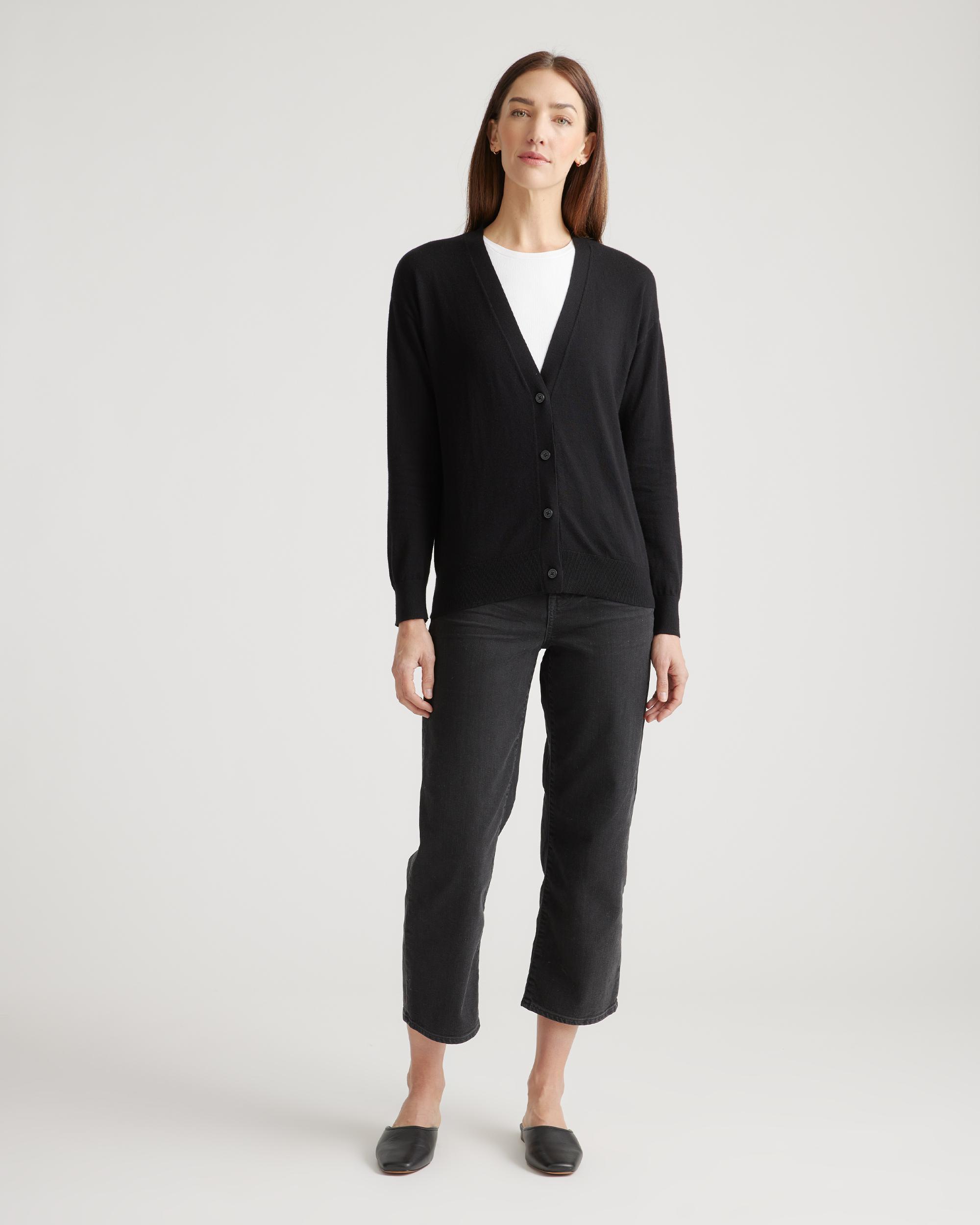 Quince | Women's Lightweight Cotton Cashmere Cardigan Sweater Organic Cotton Product Image