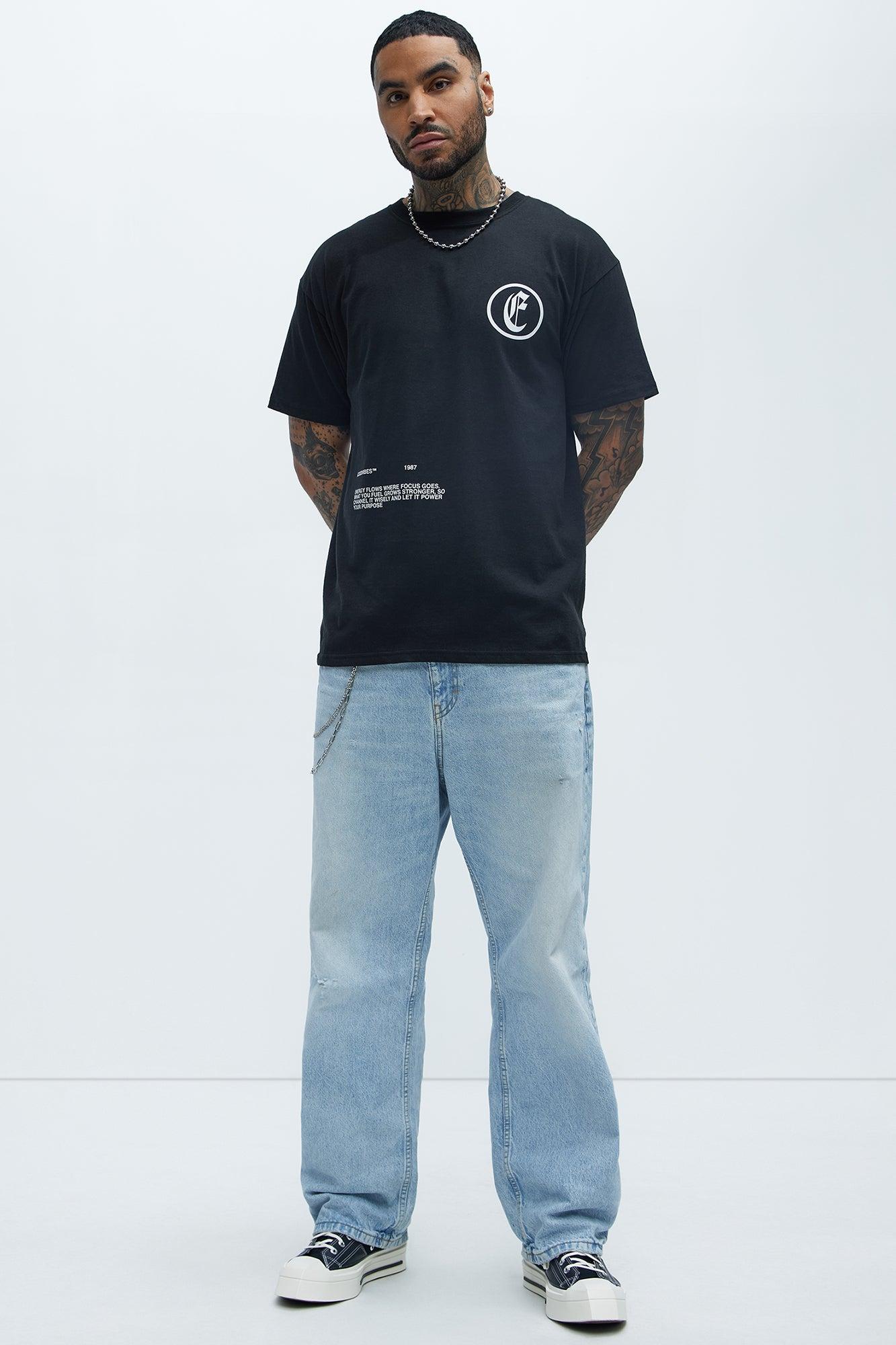 Vibes On Lock Short Sleeve Tee - Black Product Image