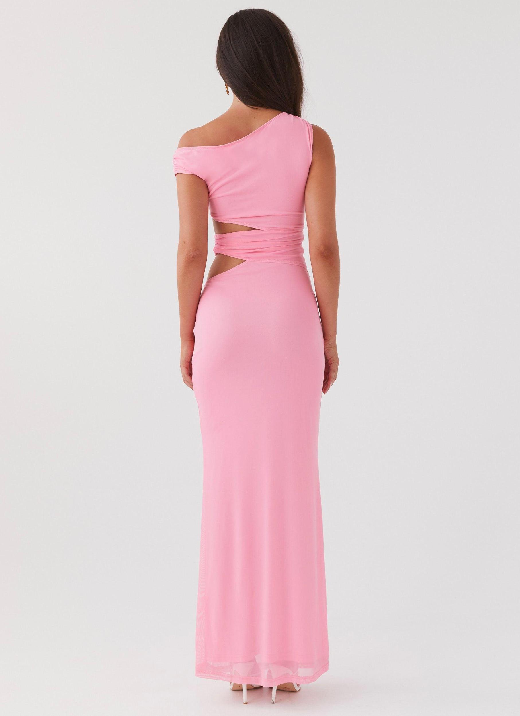 Margot One Shoulder Maxi Dress - Candy Product Image
