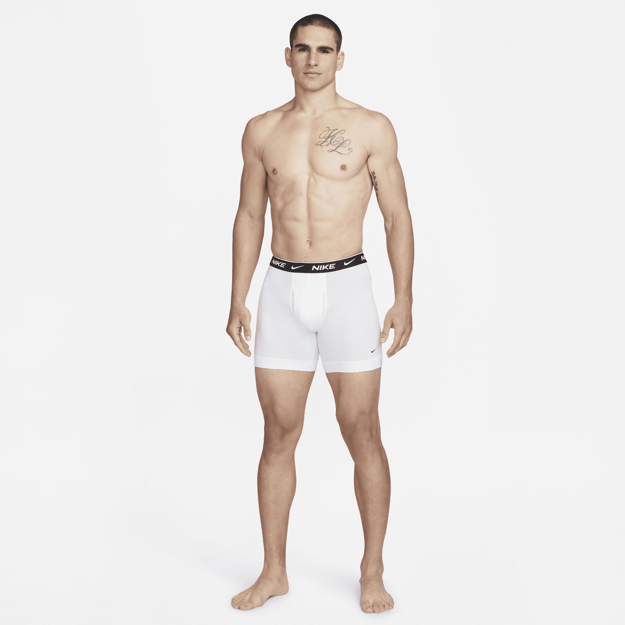 Nike Men's Dri-FIT Essential Cotton Stretch Boxer Briefs (3-Pack) Product Image