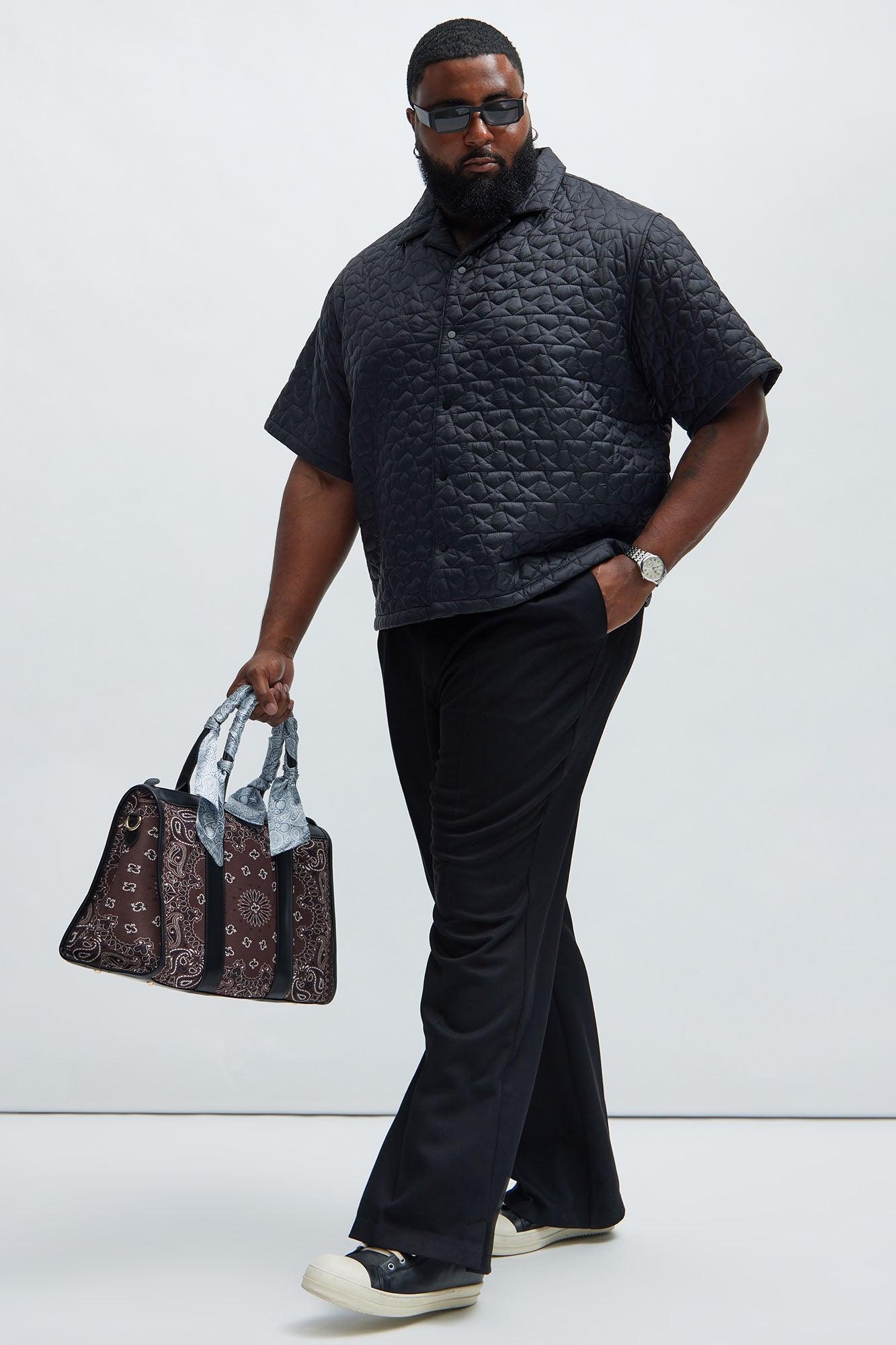 Attucks Quilted Nylon Shirt - Black Product Image